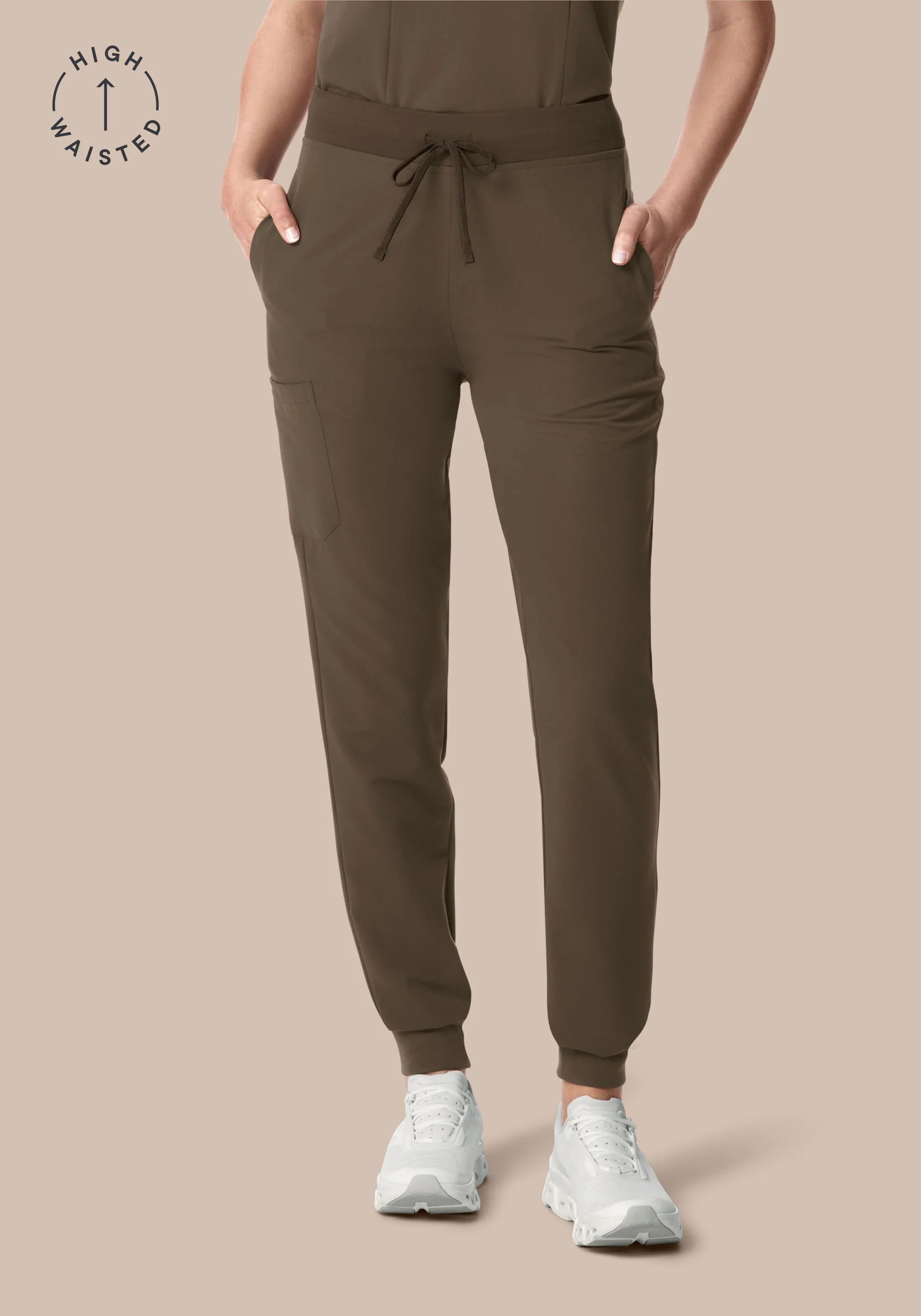 High Waisted Joggers Truffle