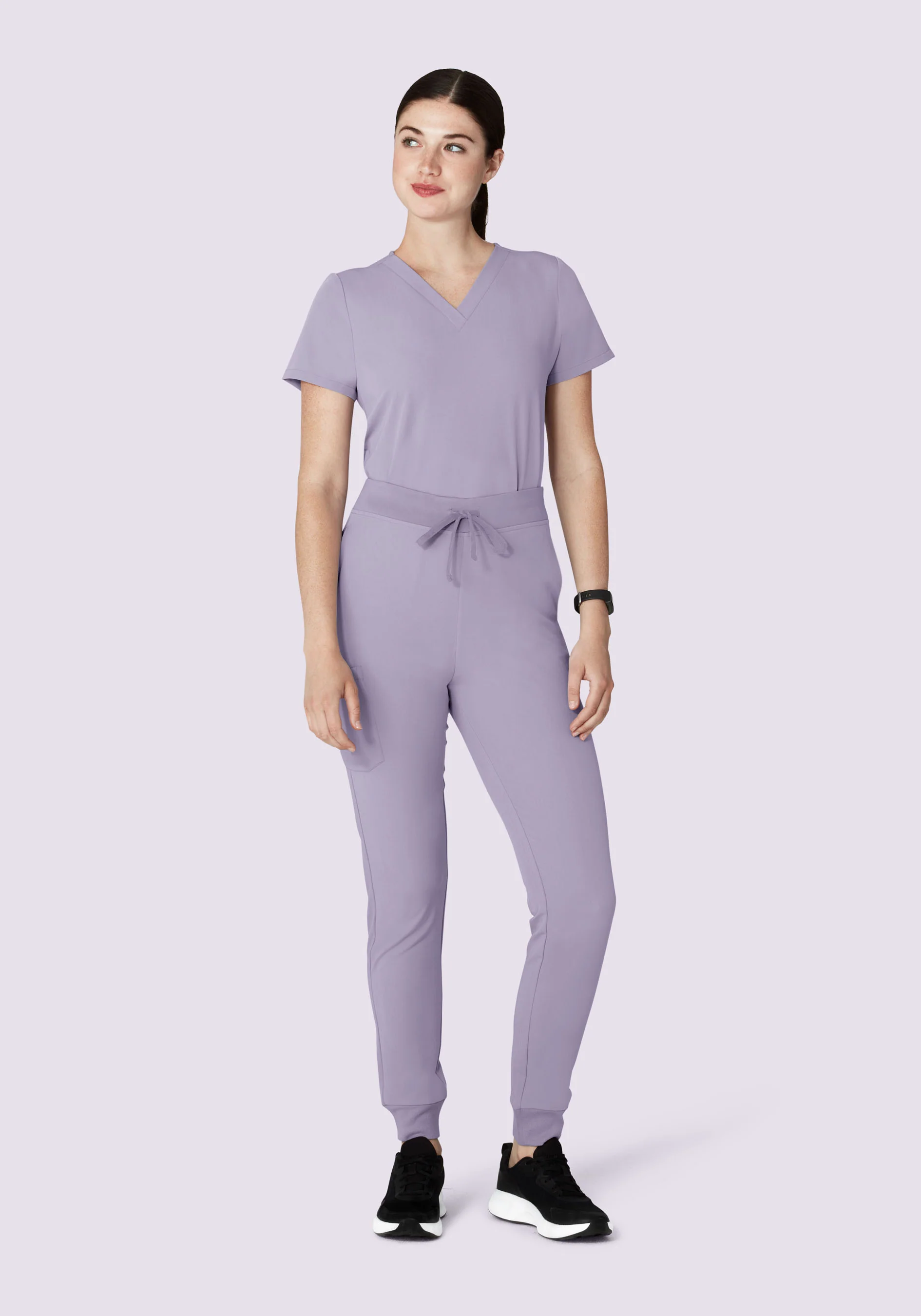 High Waisted Joggers Ube - Image 2