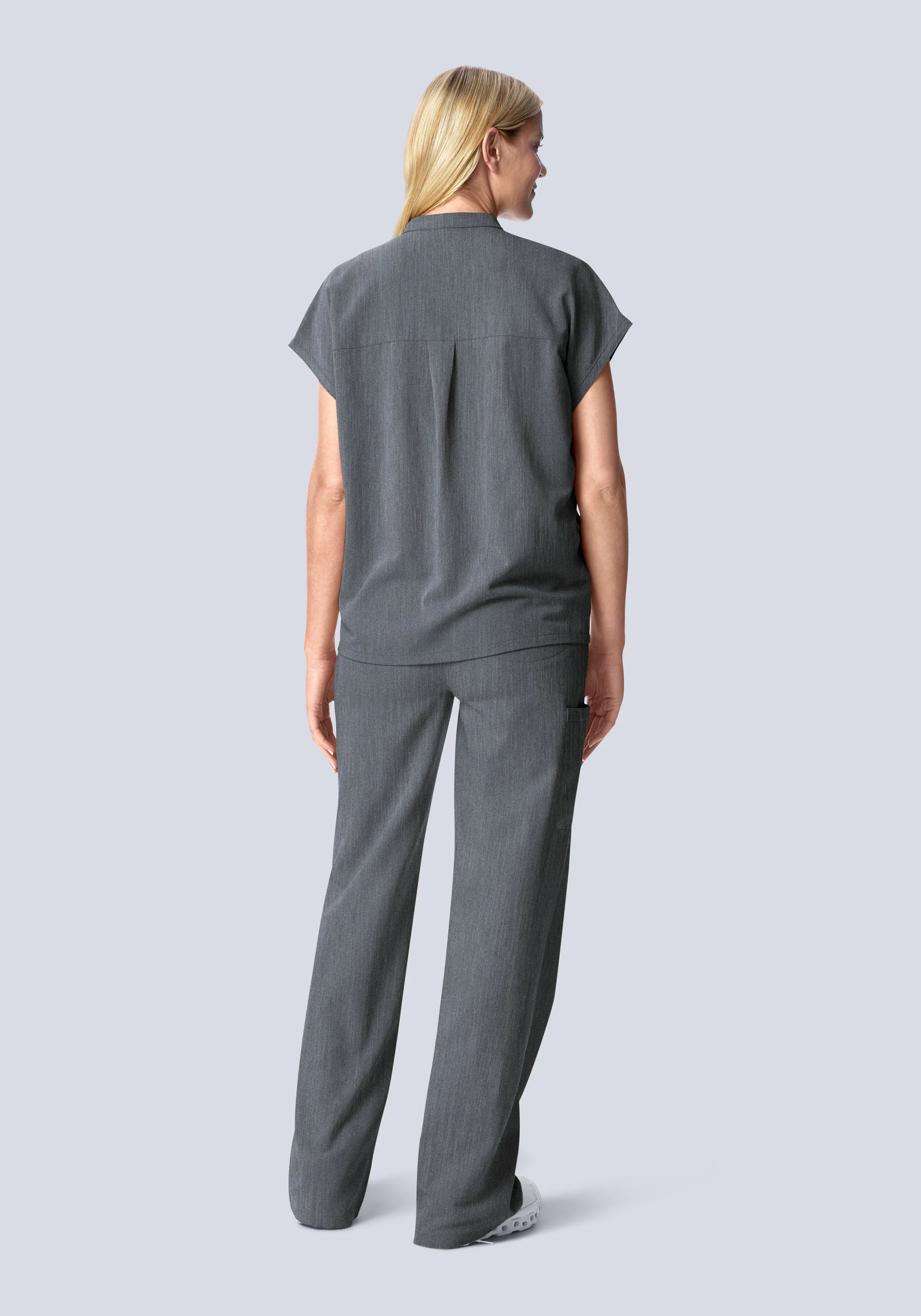 High Waisted Wide Leg Gray - Image 4