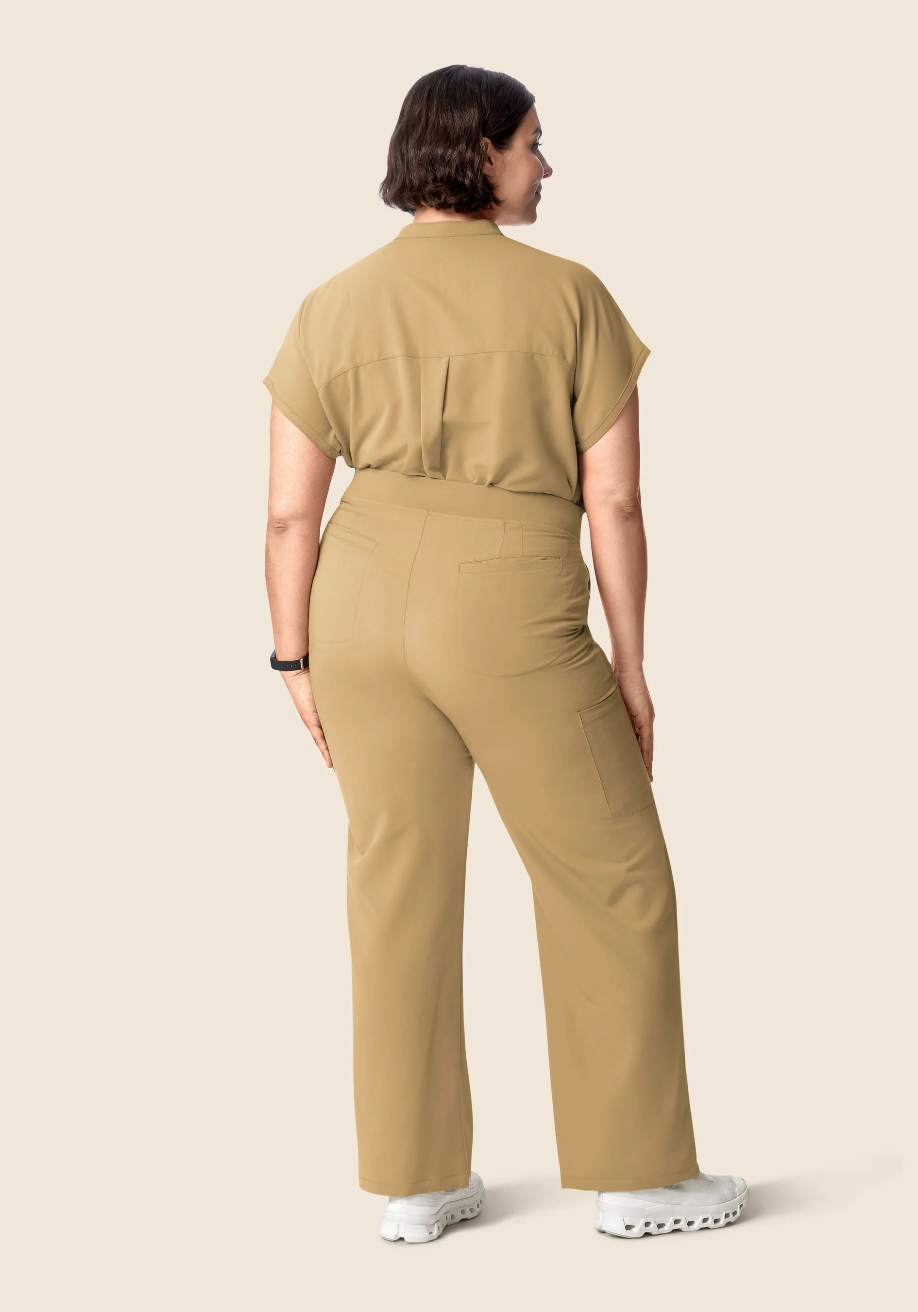 High Waisted Wide Leg Latte - Image 6