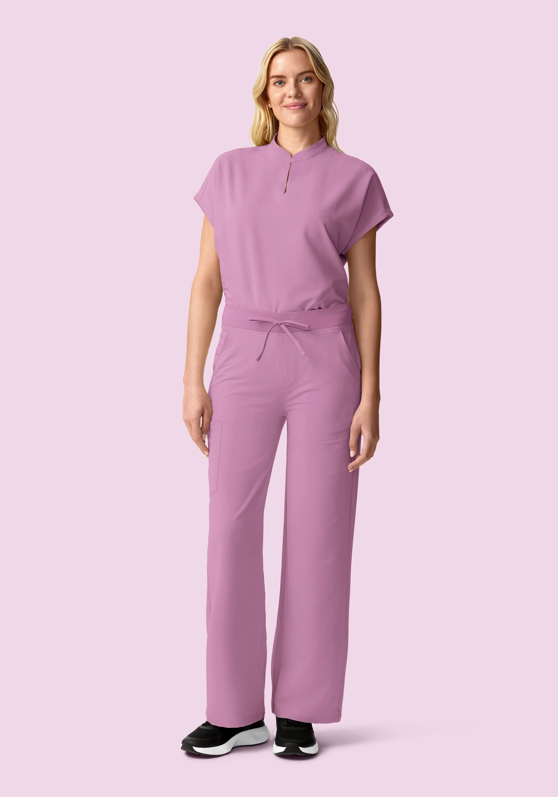 High Waisted Wide Leg Lilac - Image 3