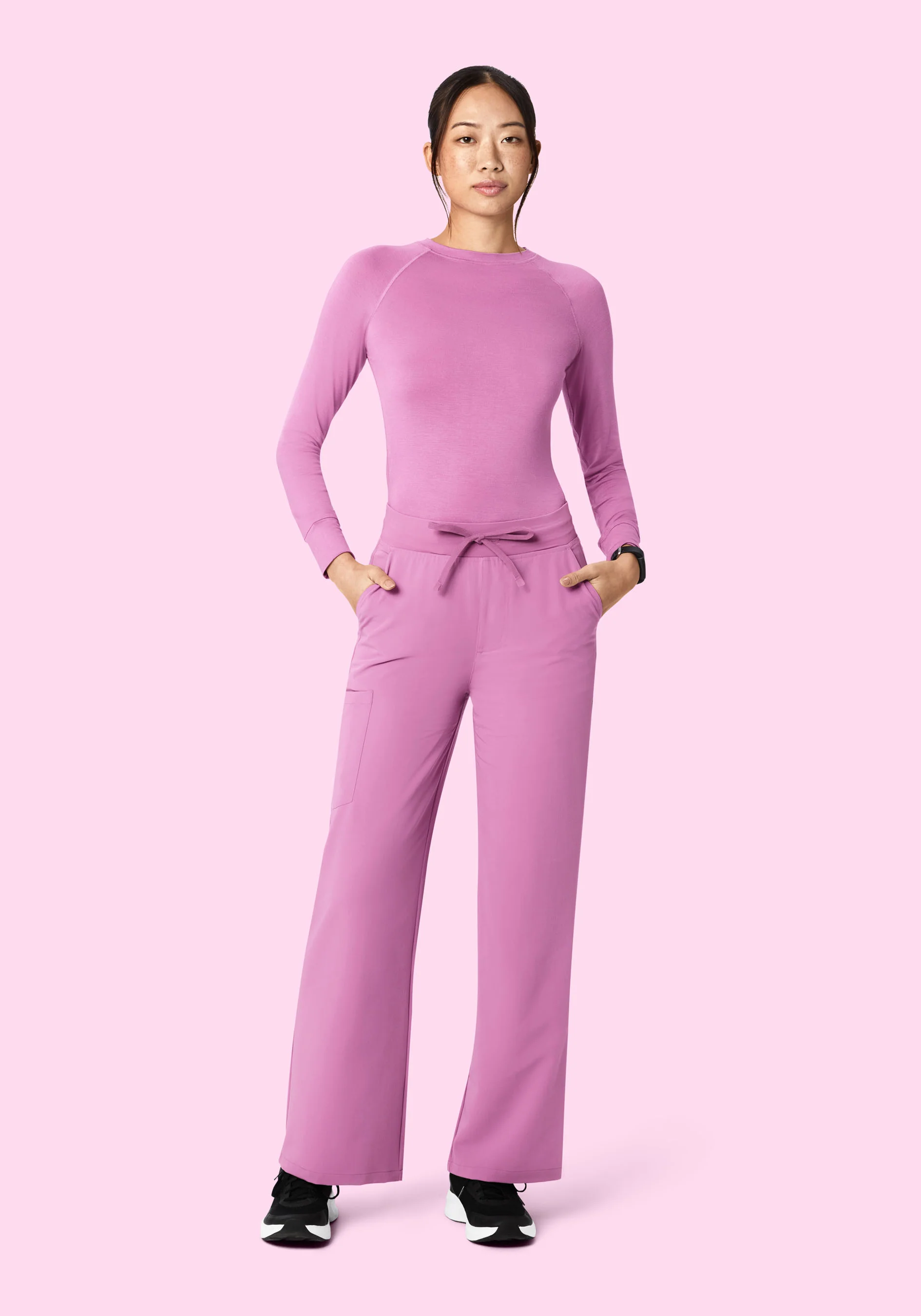High Waisted Wide Leg Mulberry - Image 2