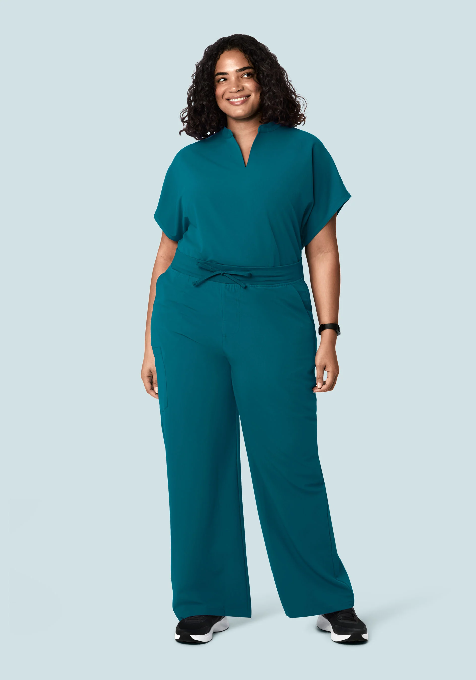 High Waisted Wide Leg Peacock - Image 4