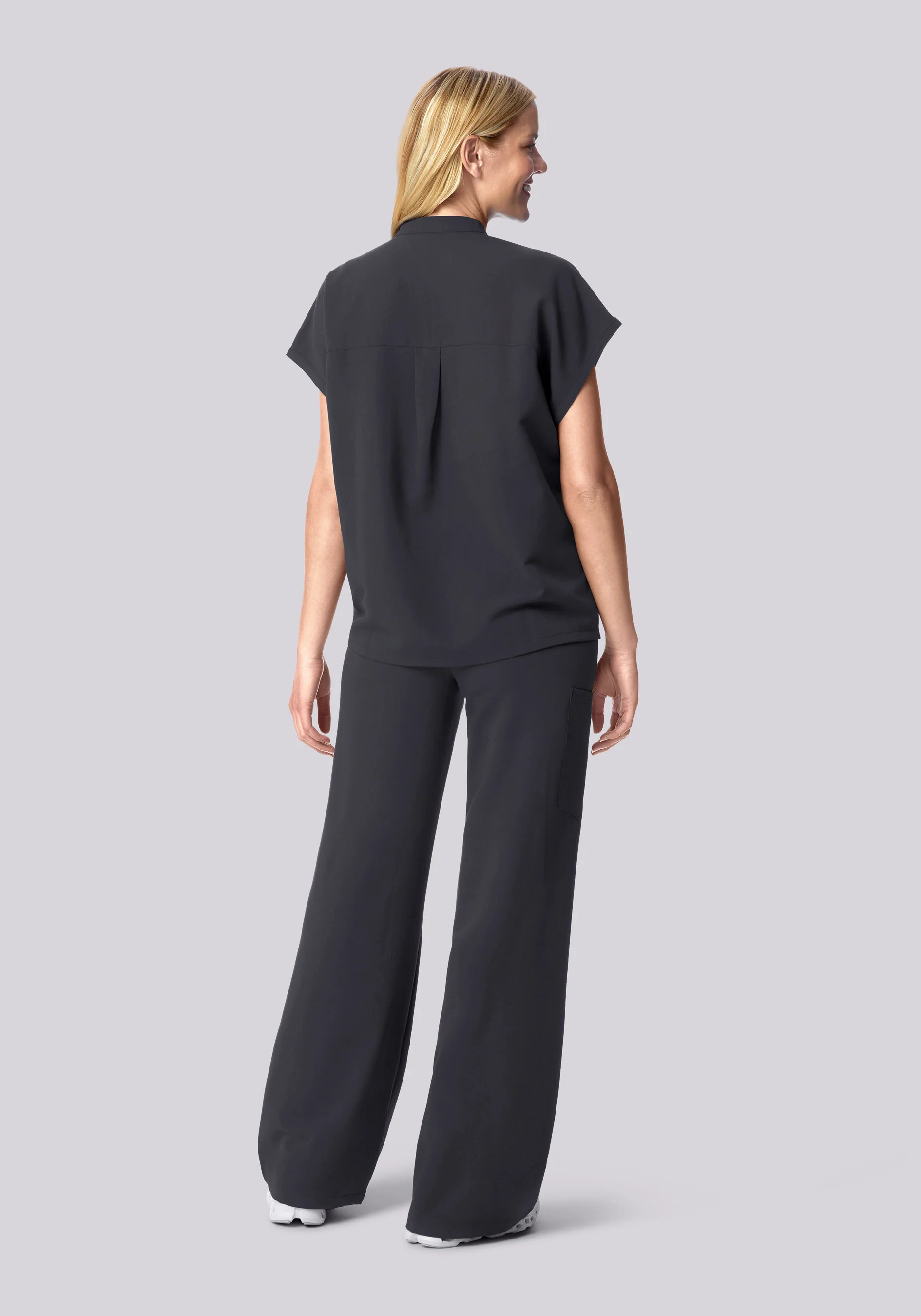 High Waisted Wide Leg Pewter - Image 4