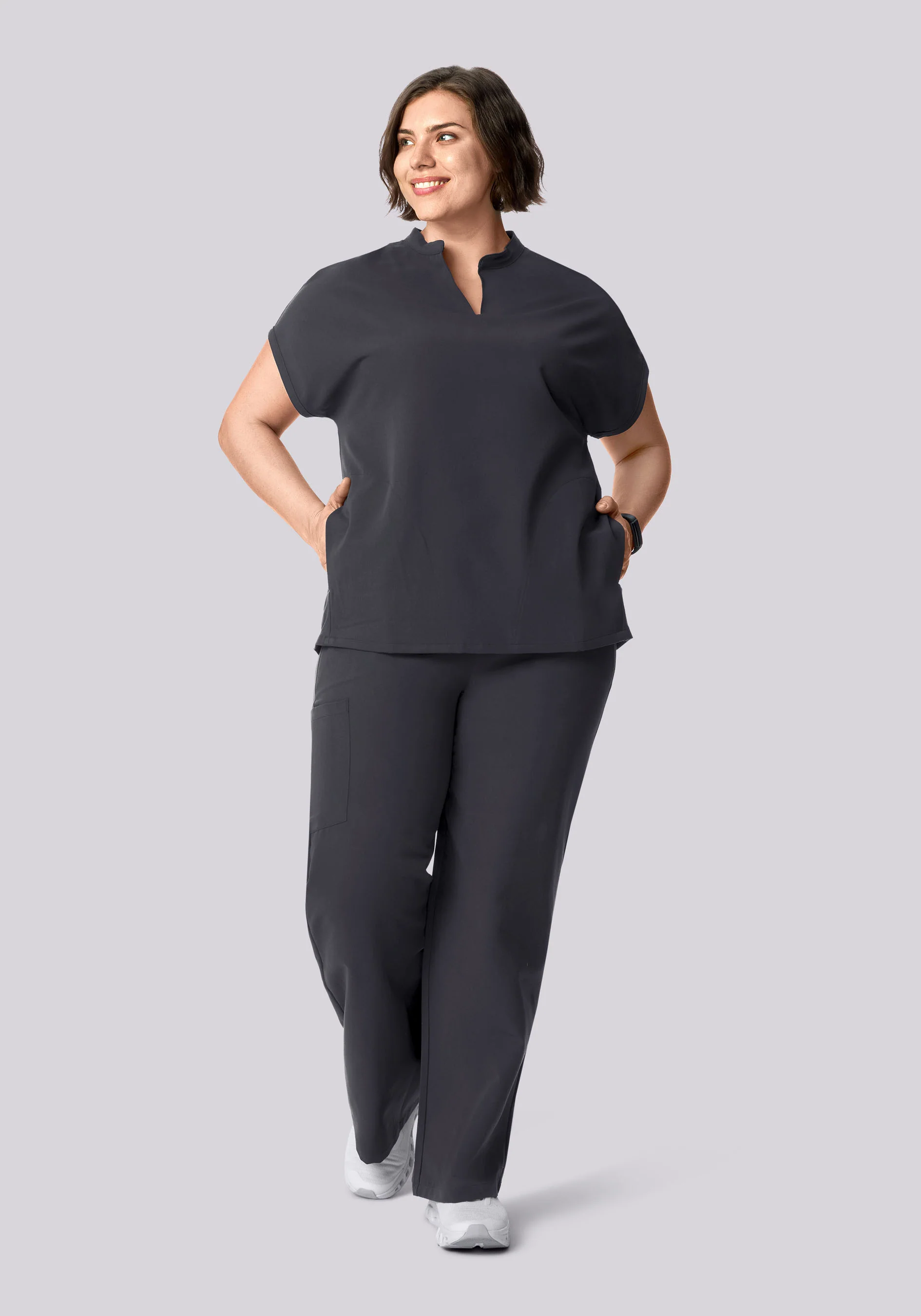 High Waisted Wide Leg Pewter - Image 5
