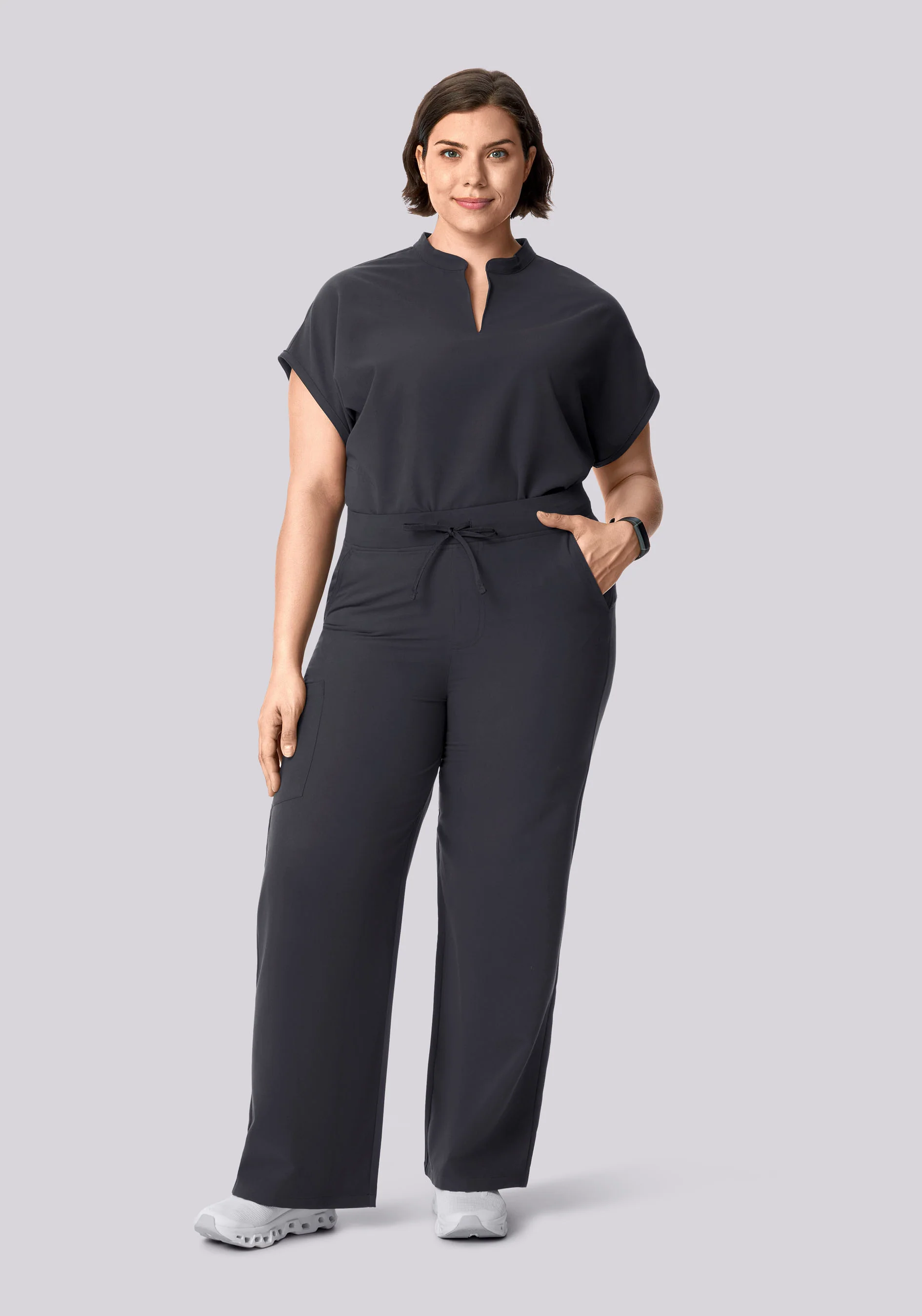 High Waisted Wide Leg Pewter - Image 6
