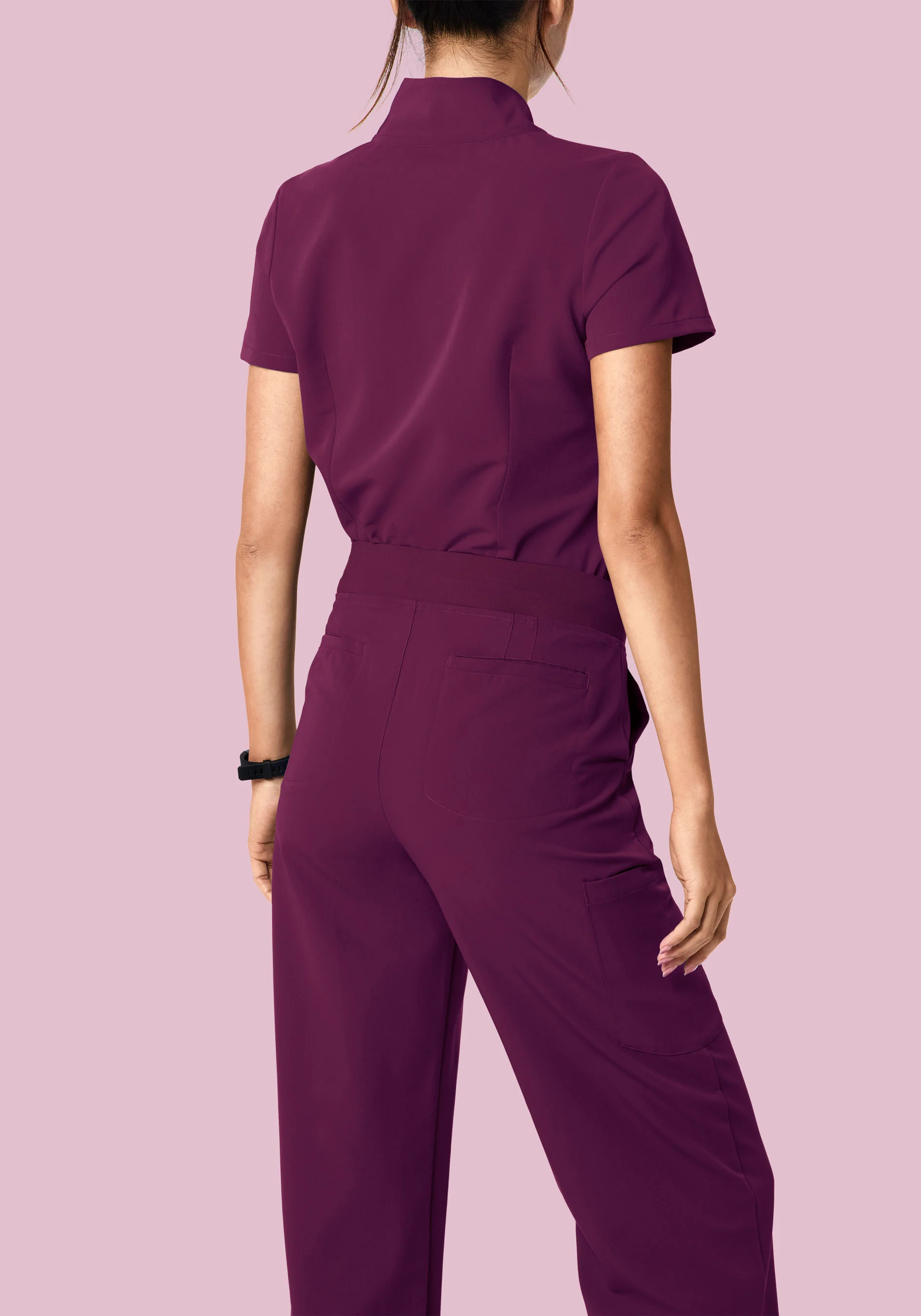High Waisted Wide Leg Plum - Image 4