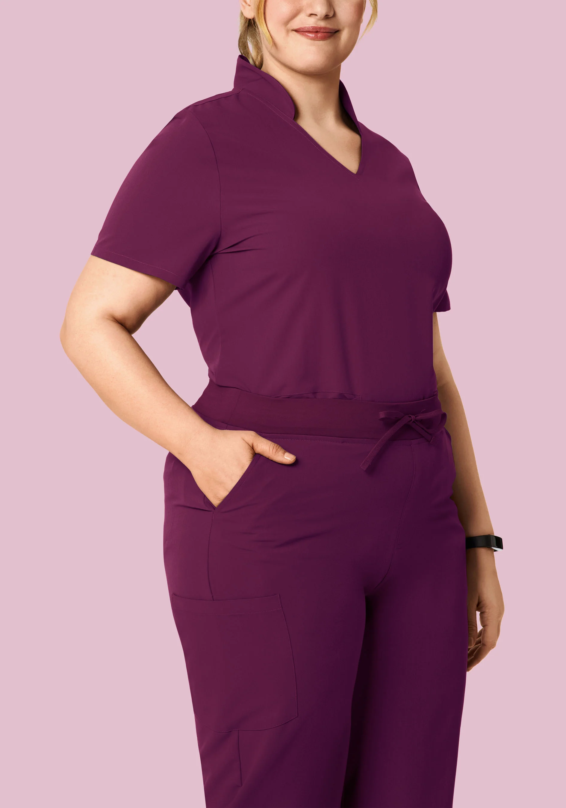 High Waisted Wide Leg Plum - Image 6