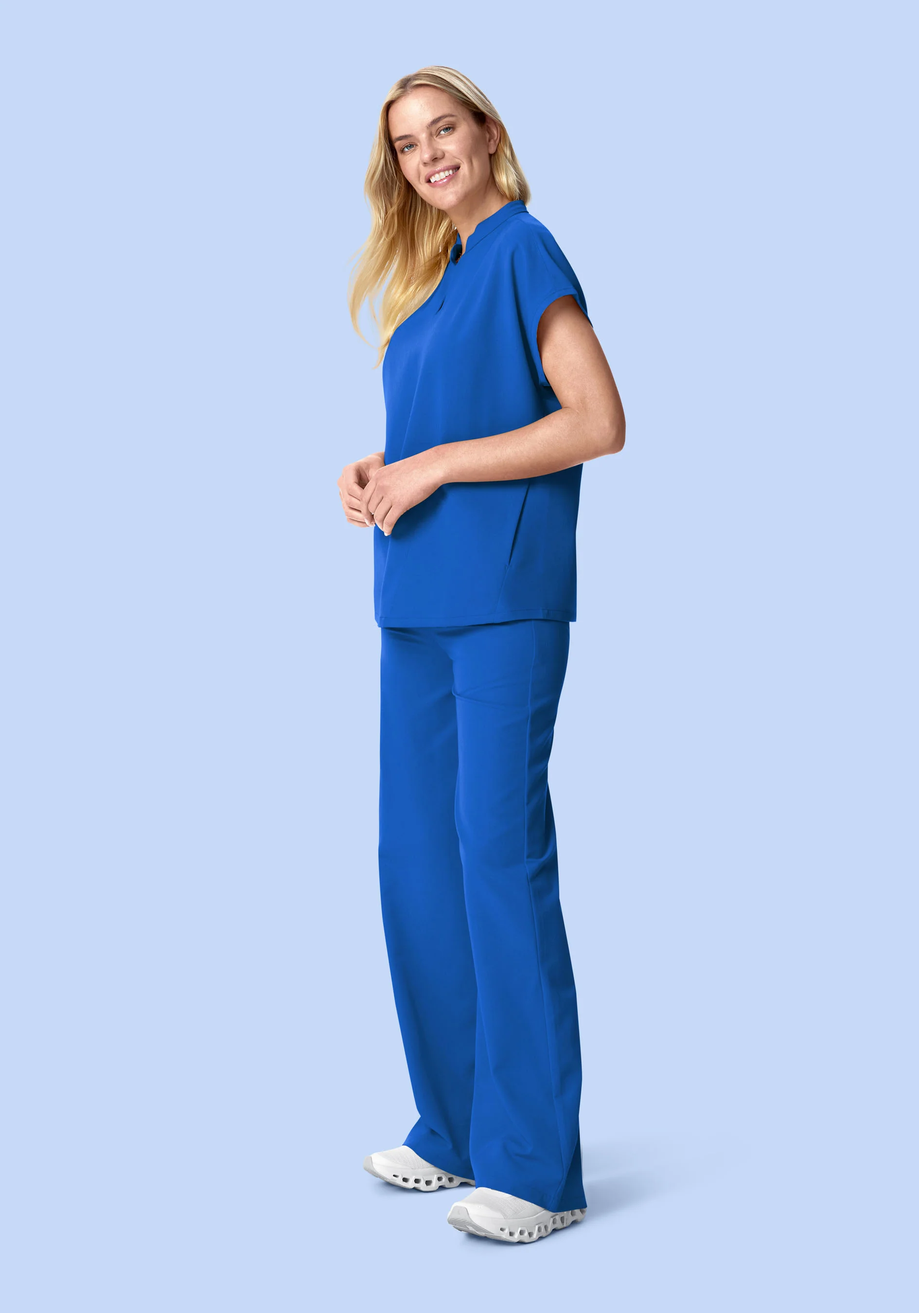 High Waisted Wide Leg Royal Blue - Image 3