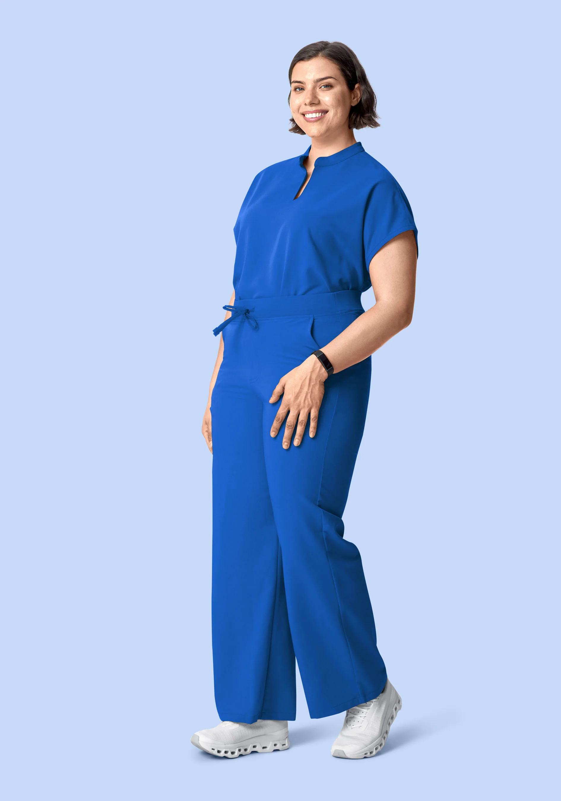 High Waisted Wide Leg Royal Blue - Image 5