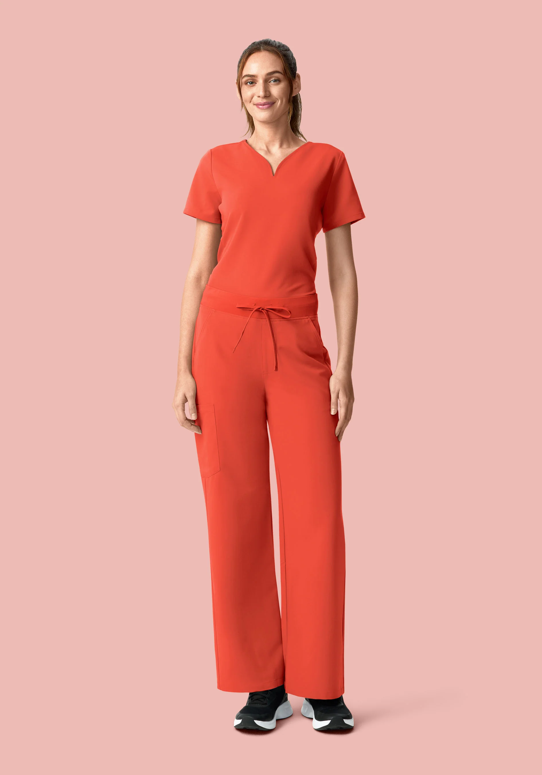 High Waisted Wide Leg Terracotta - Image 6