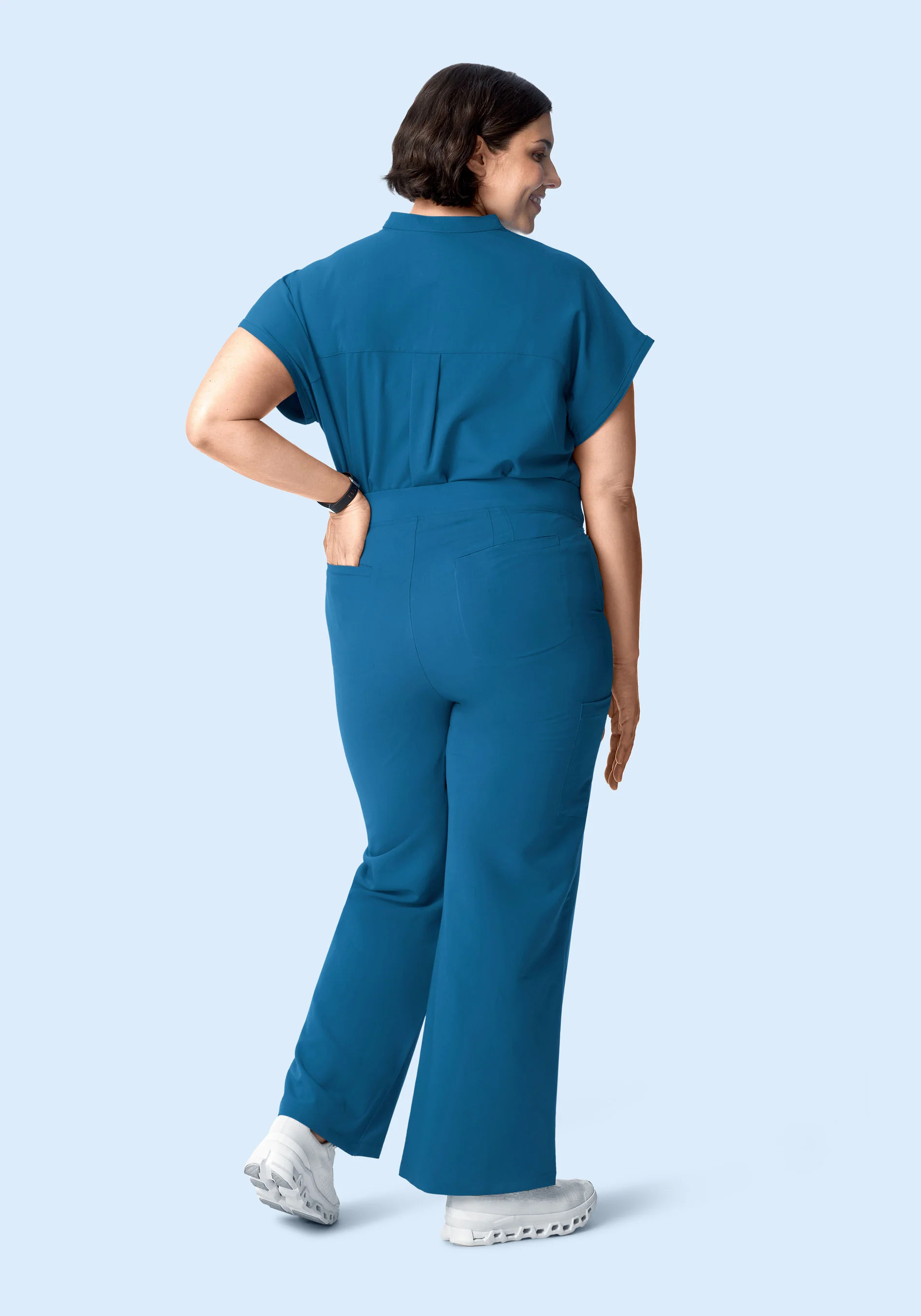 High Waisted Wide Leg Vallarta Blue - Image 6