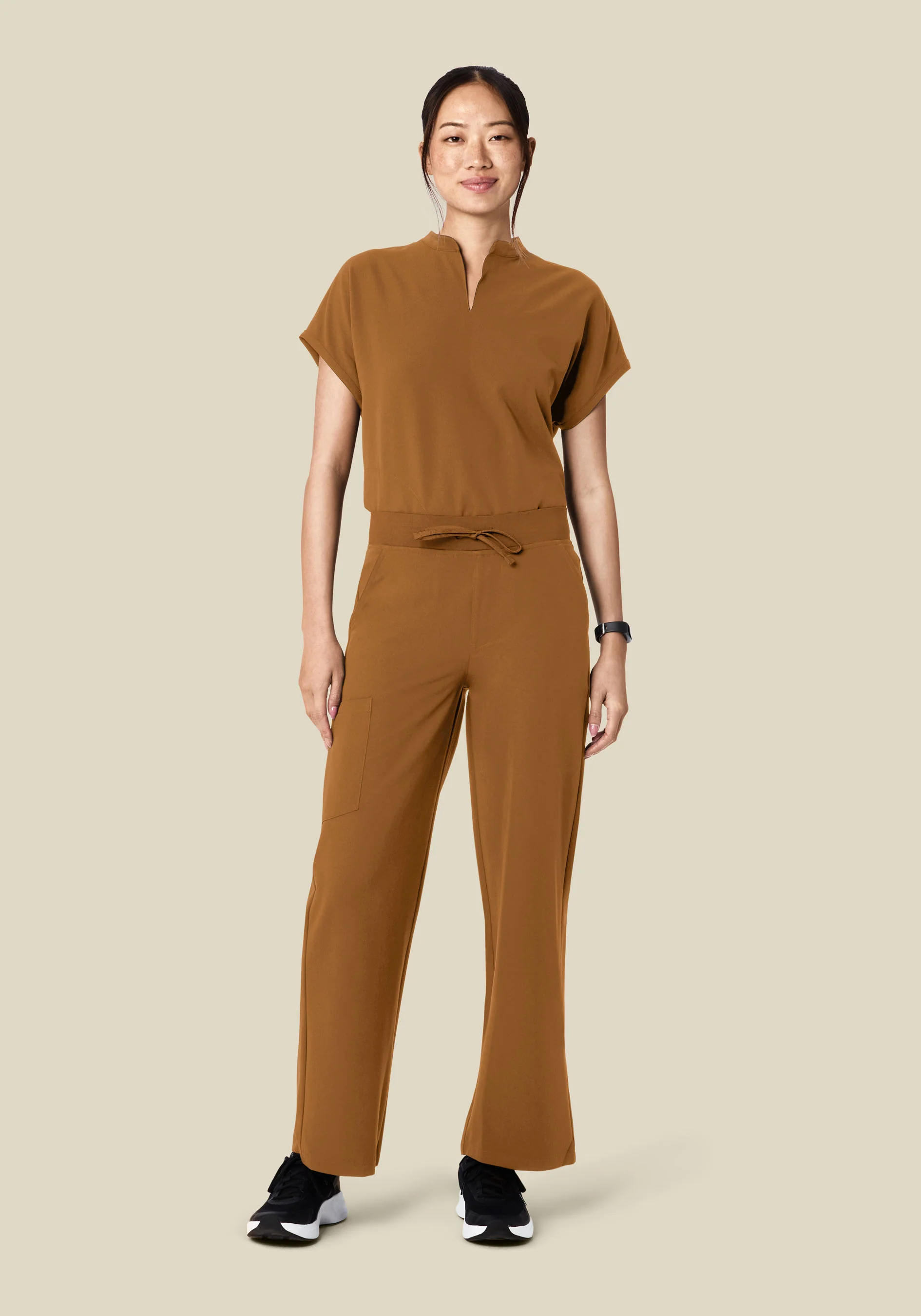 Mandarin Dolman Top Camel - Image 3