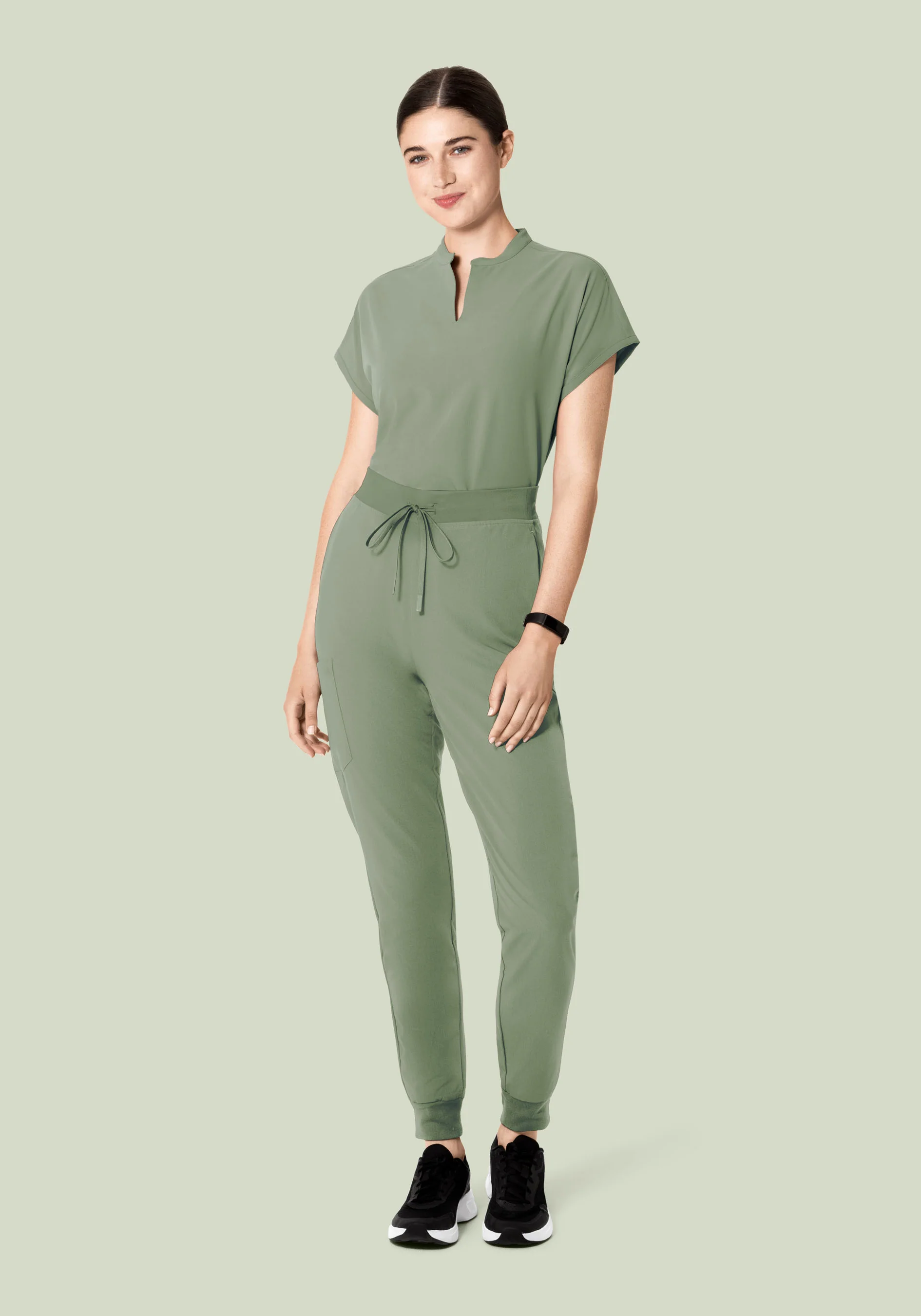 Mandarin Dolman Top Cool Sage - Image 3