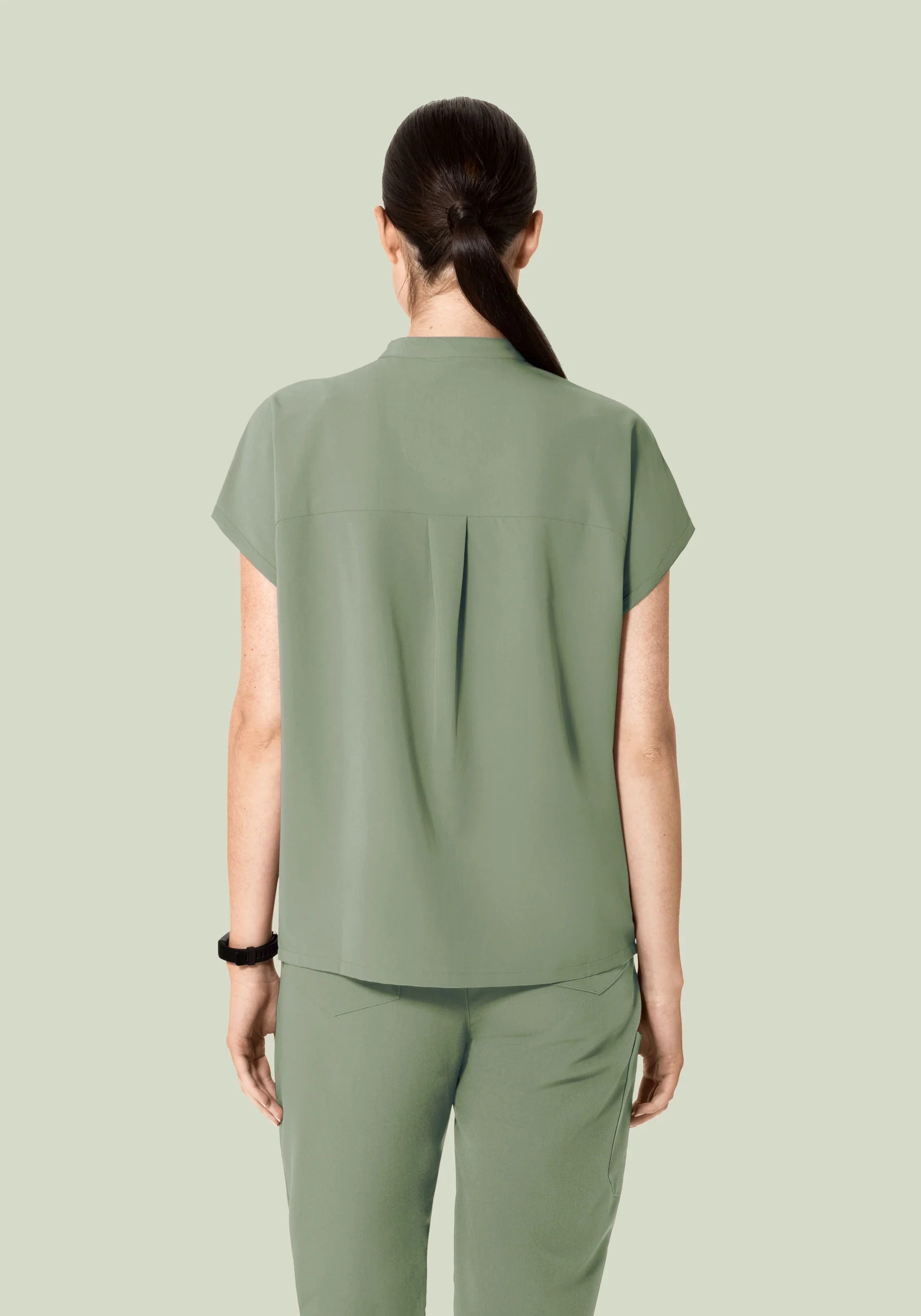 Mandarin Dolman Top Cool Sage - Image 4
