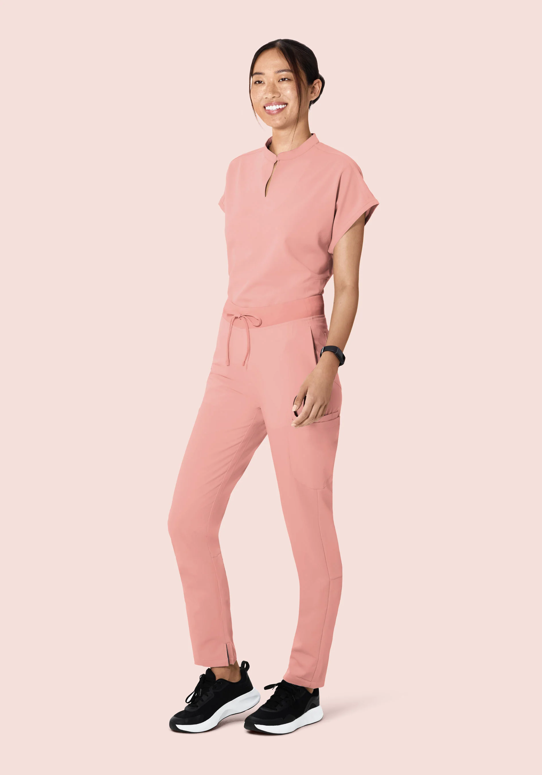 Mandarin Dolman Top Dusty Pink - Image 3