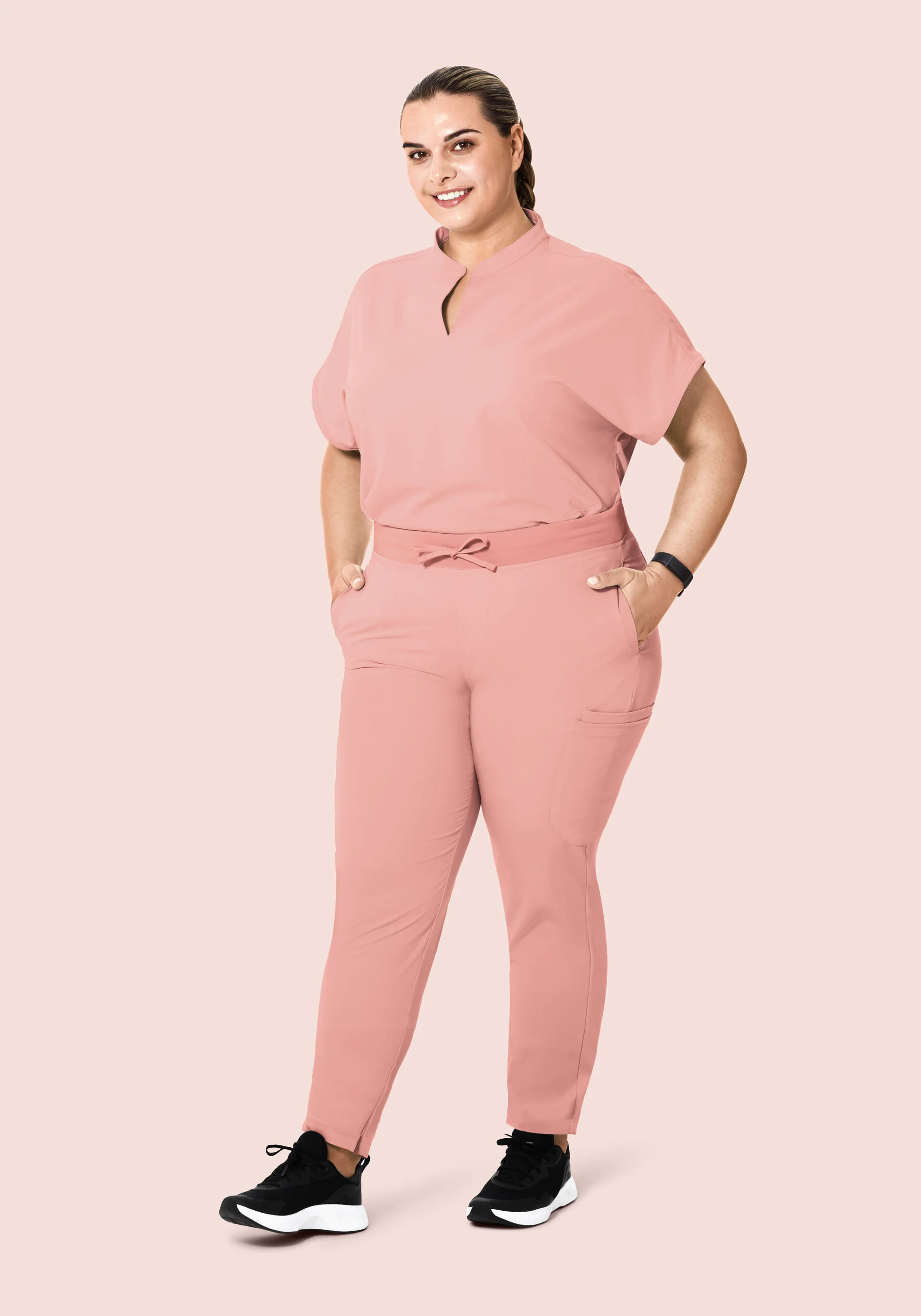 Mandarin Dolman Top Dusty Pink - Image 7