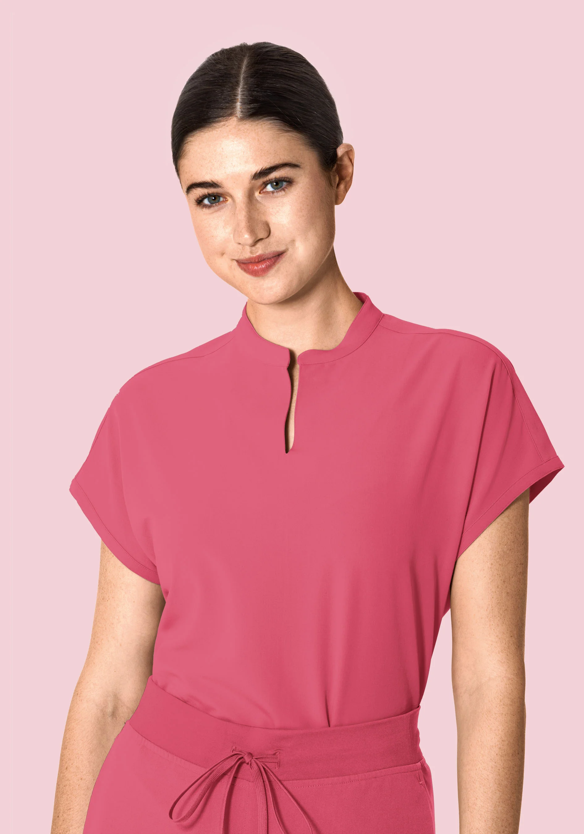Mandarin Dolman Top Jaipur Pink - Image 2