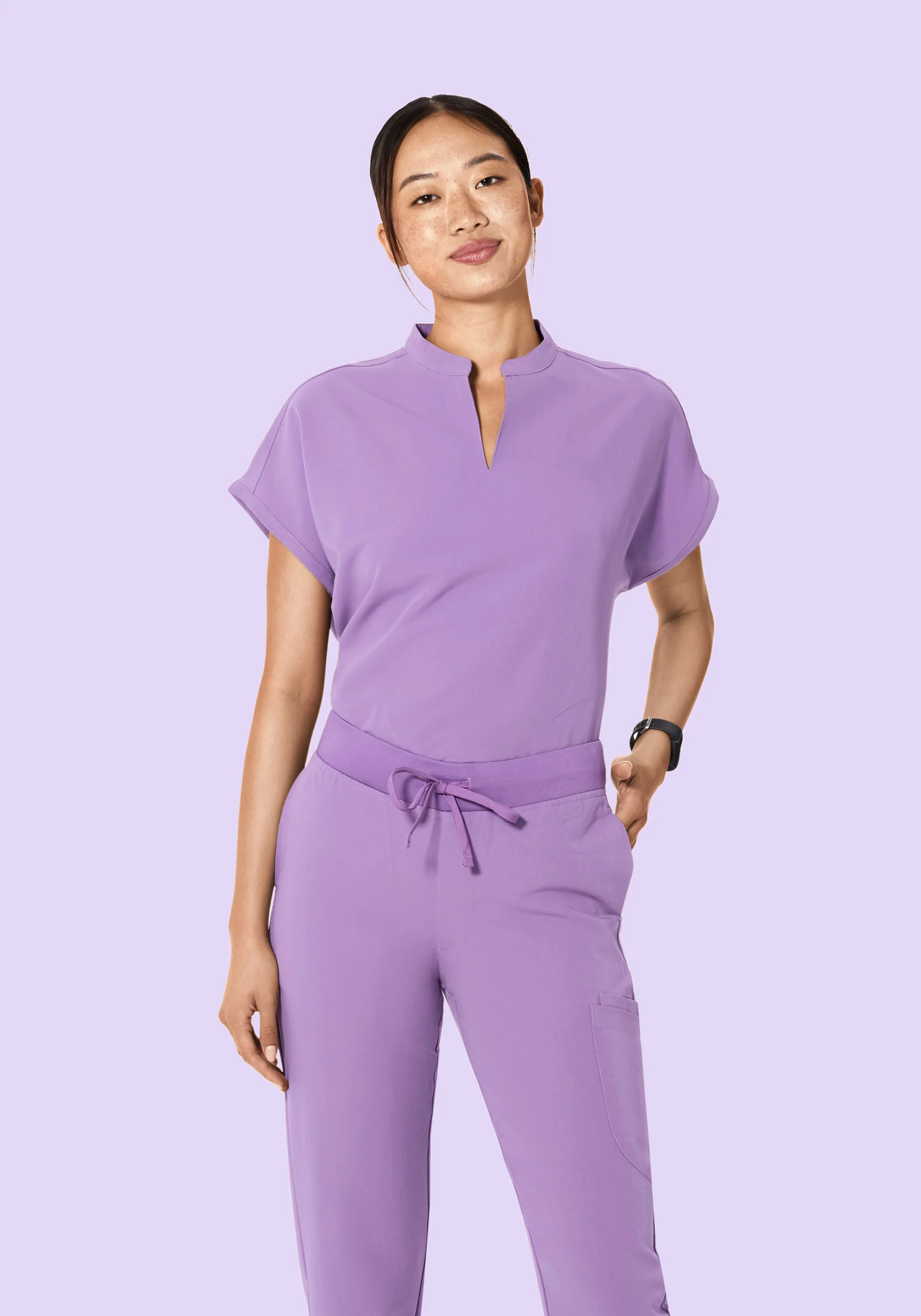 Mandarin Dolman Top Lavender - Image 2