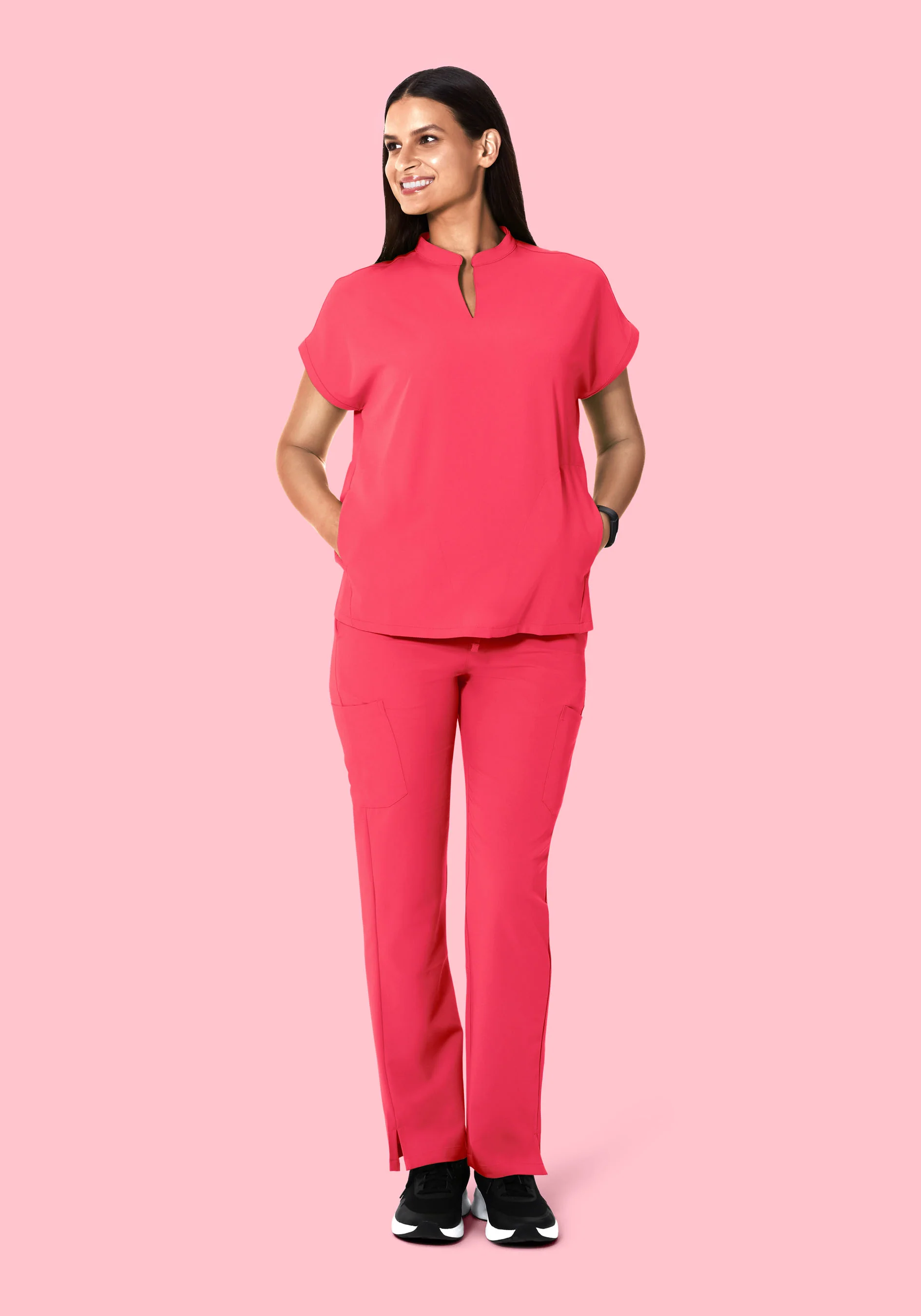 Mandarin Dolman Top Paradise Pink - Image 3