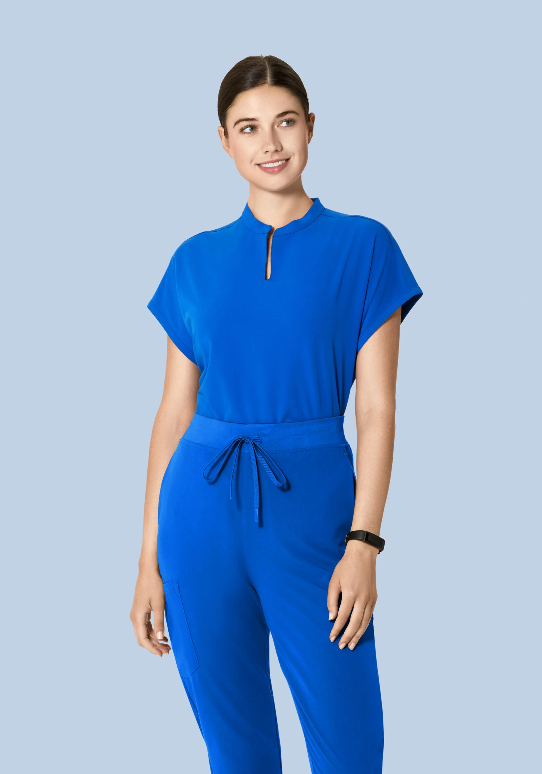 Mandarin Dolman Top Royal Blue - Image 2