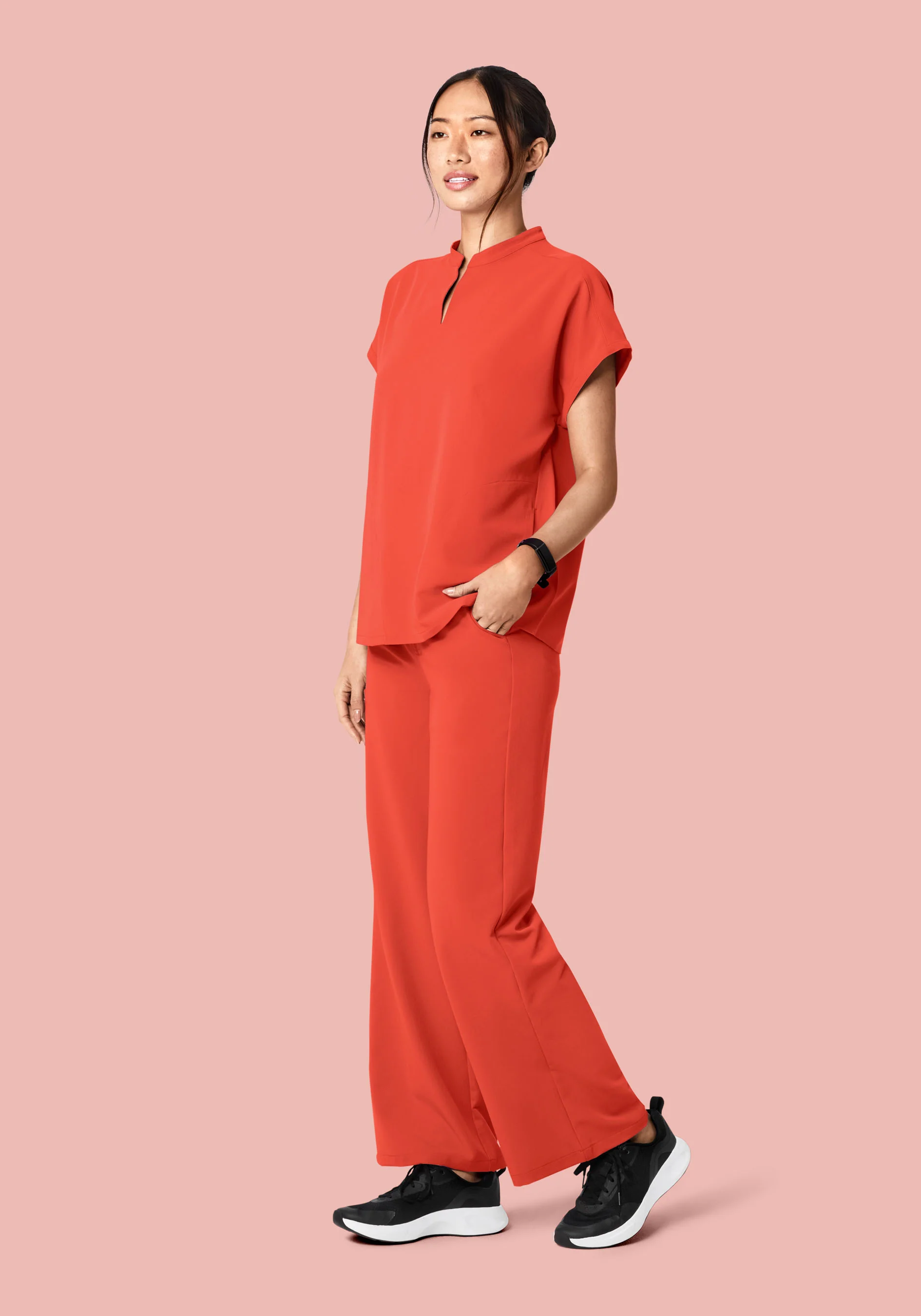 Mandarin Dolman Top Terracotta - Image 2