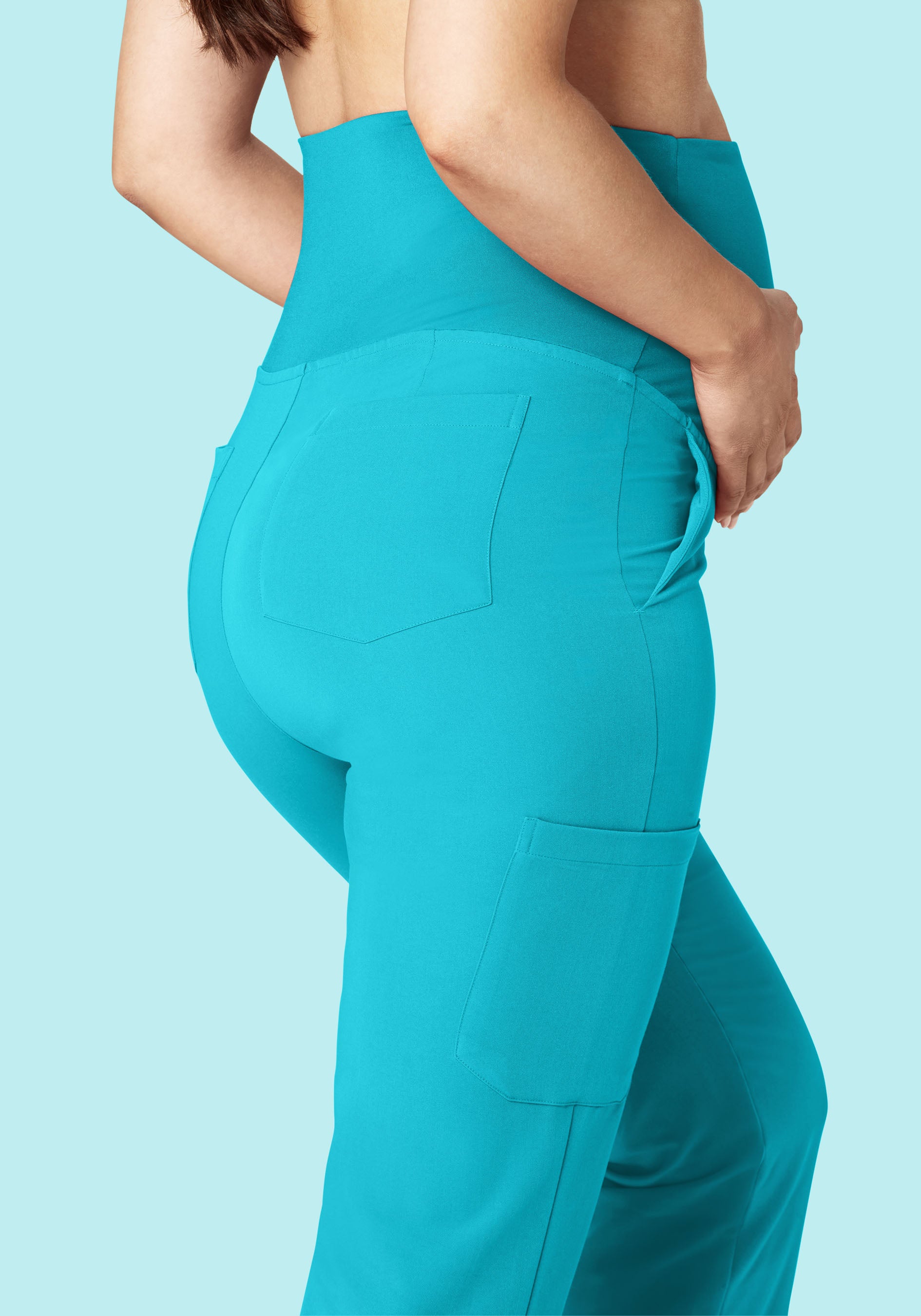 Maternity Cargos Teal - Image 2