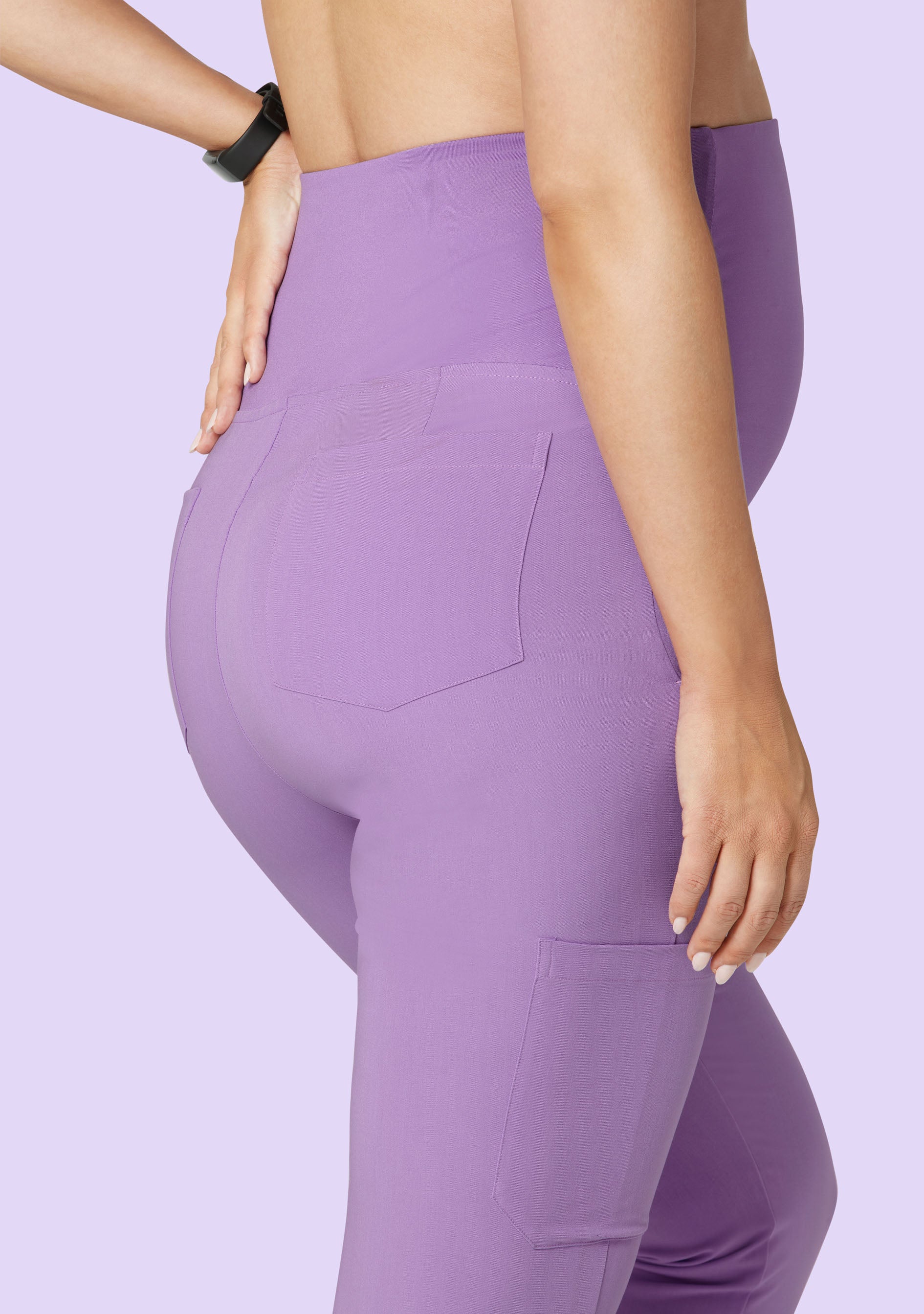 Maternity Joggers Lavender - Image 3