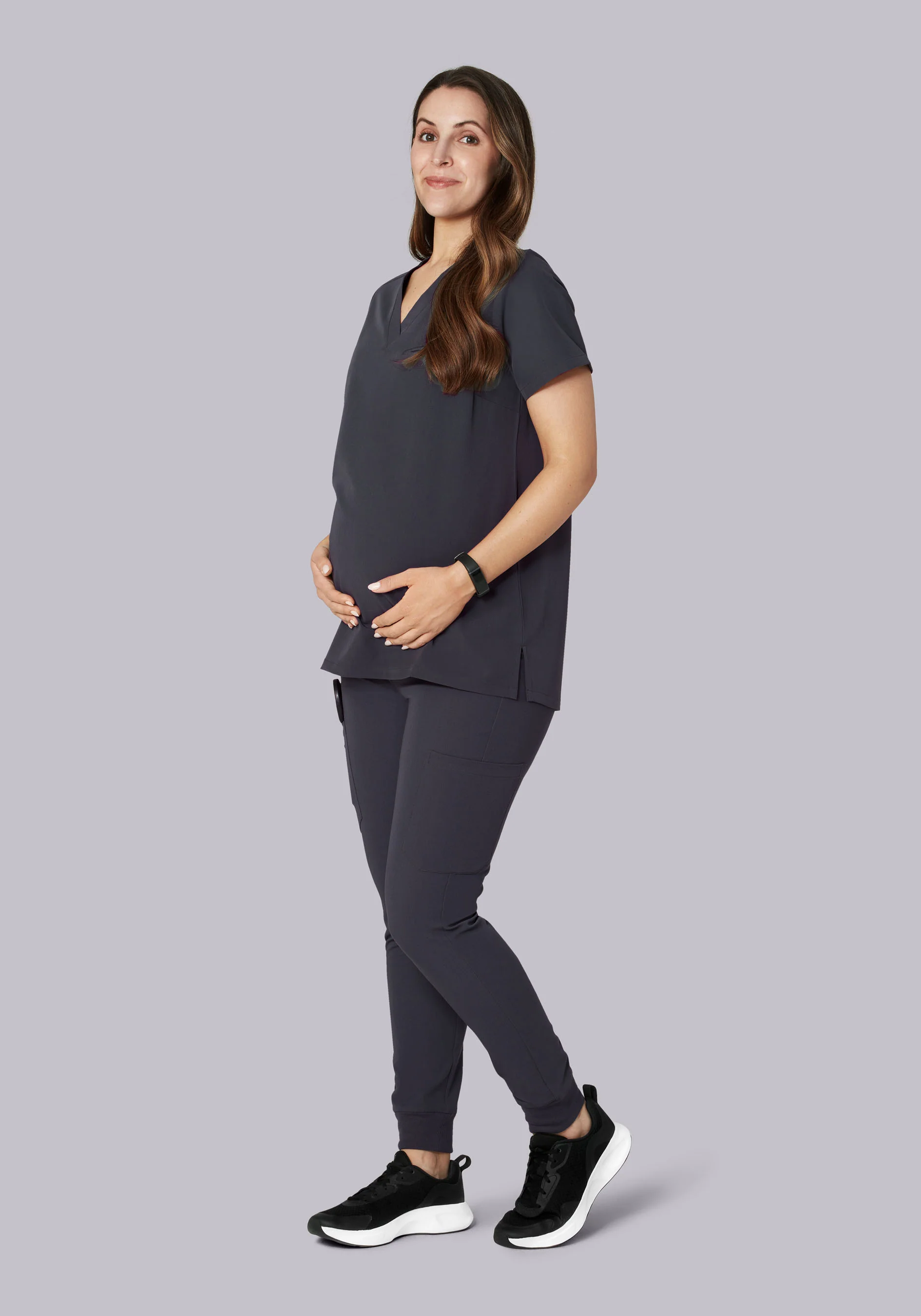 Maternity Joggers Pewter - Image 3
