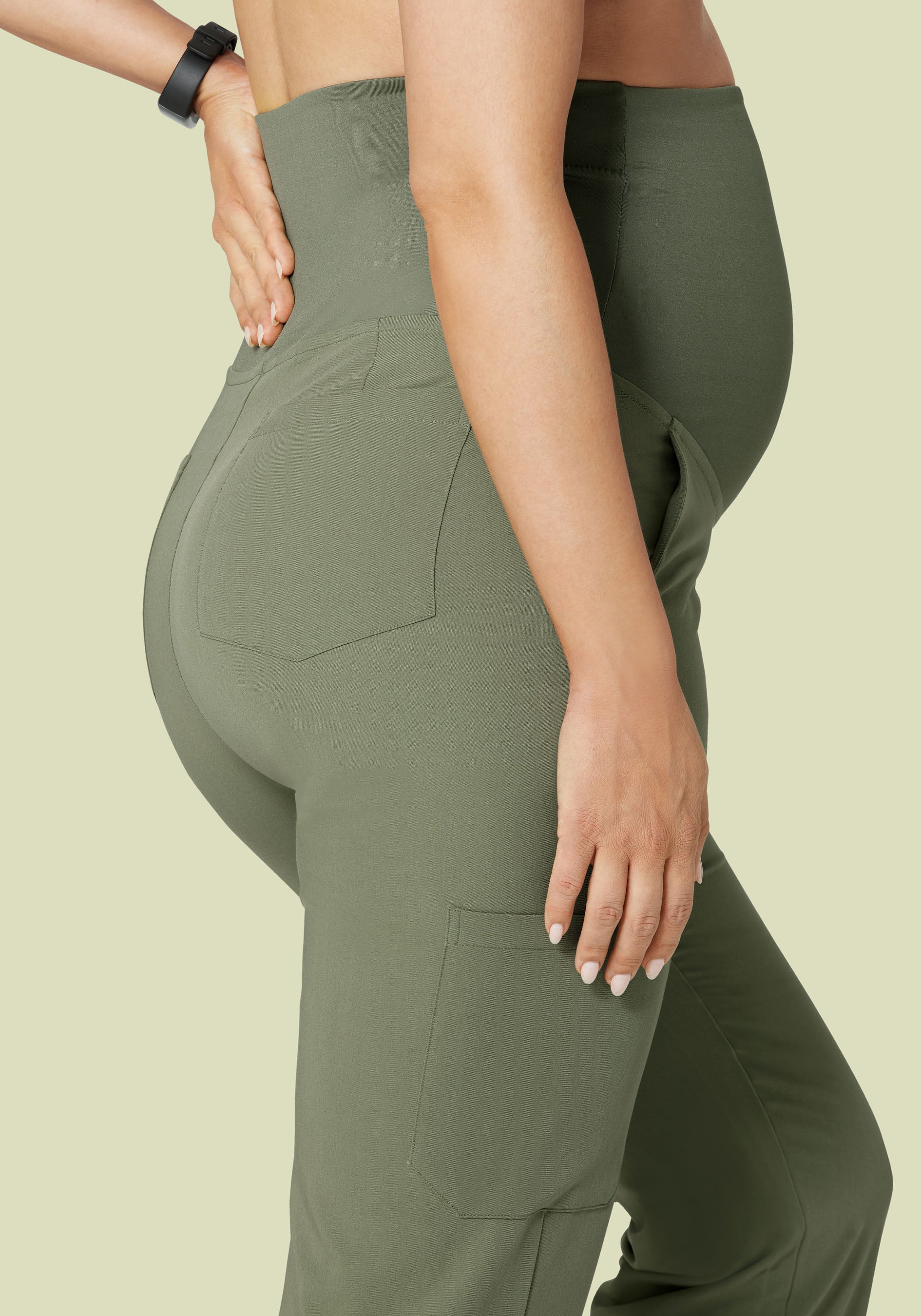 Maternity Joggers Sage - Image 3
