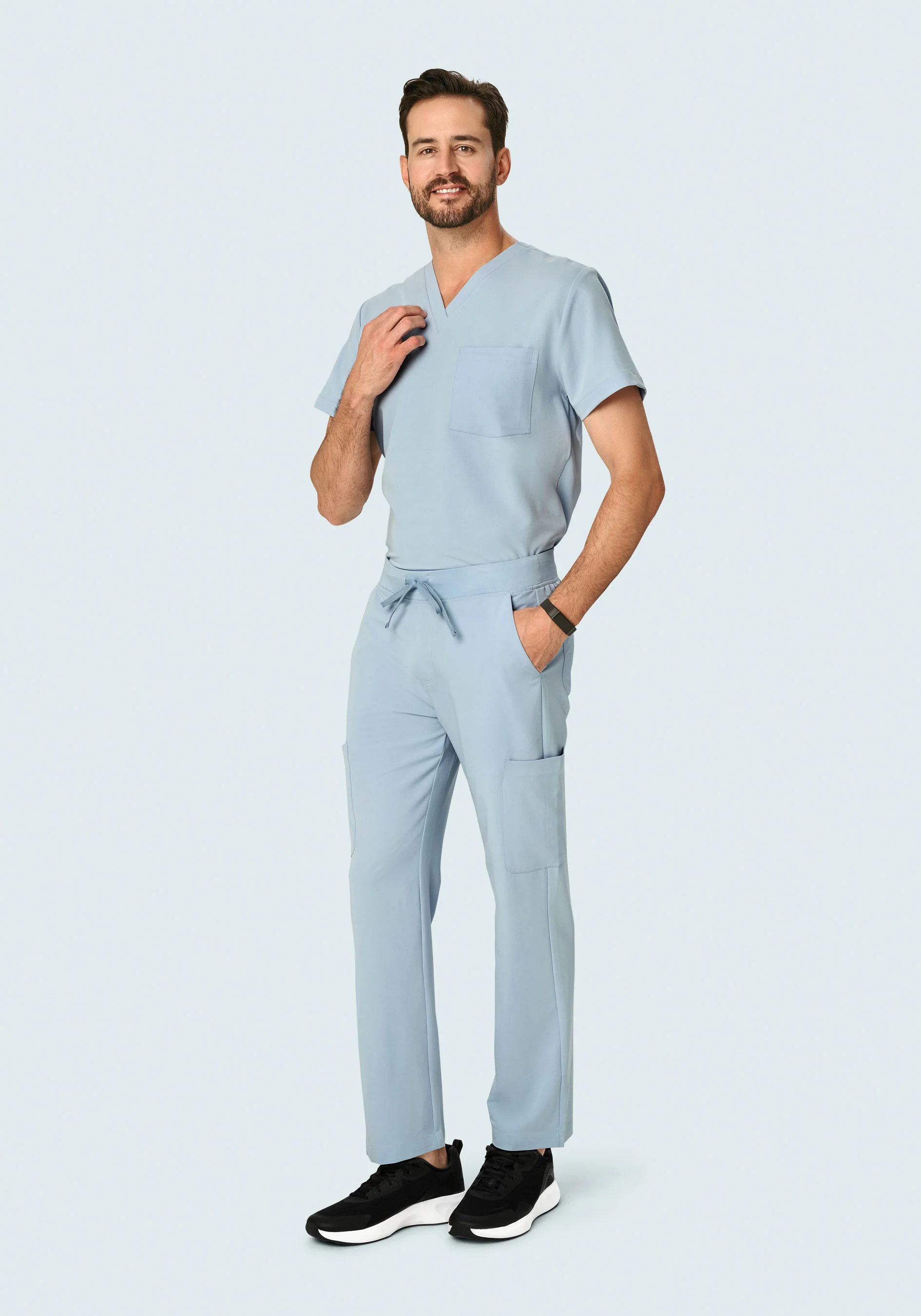 7 Pocket Cargos Powder Blue - Image 2