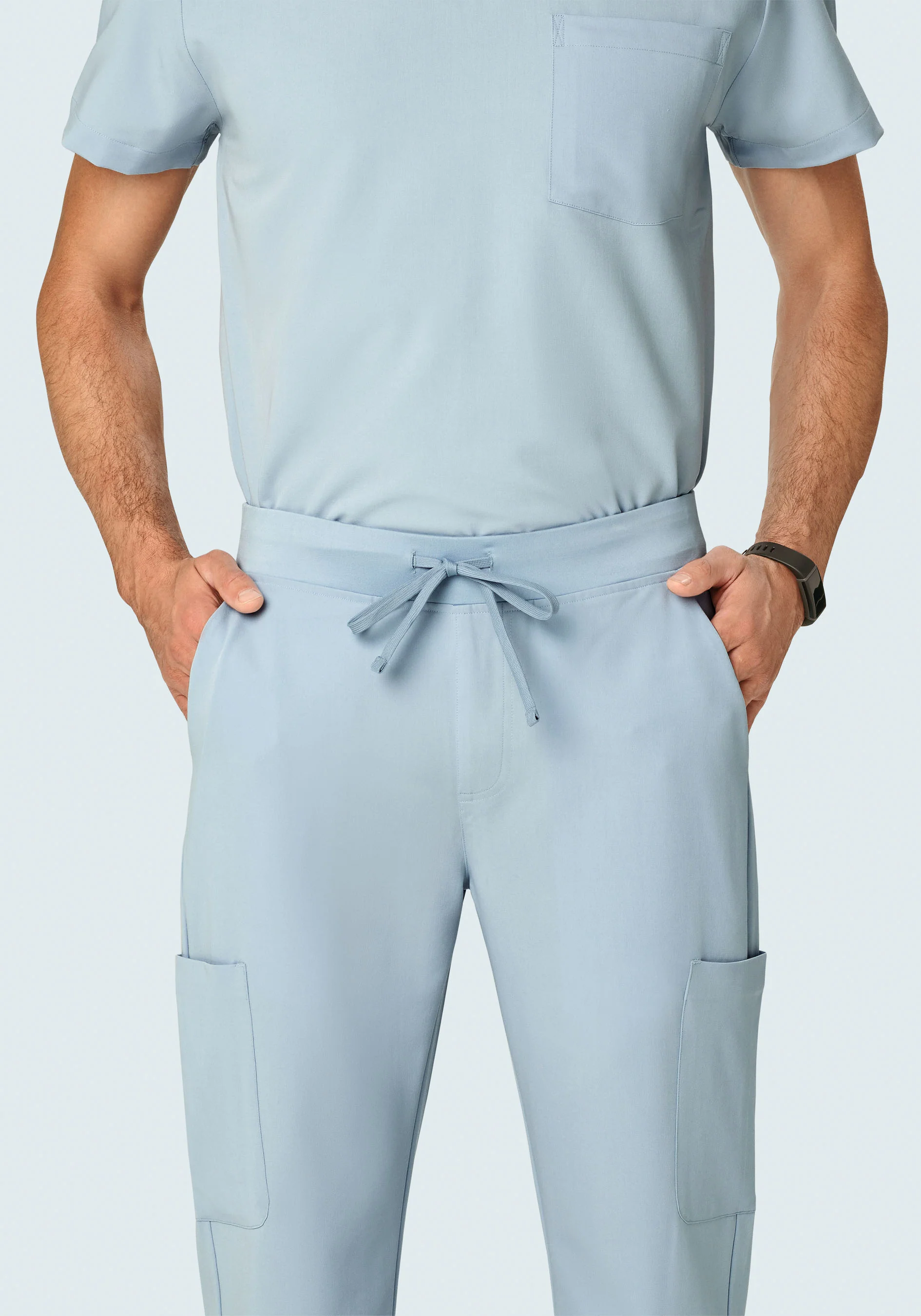 7 Pocket Cargos Powder Blue - Image 3
