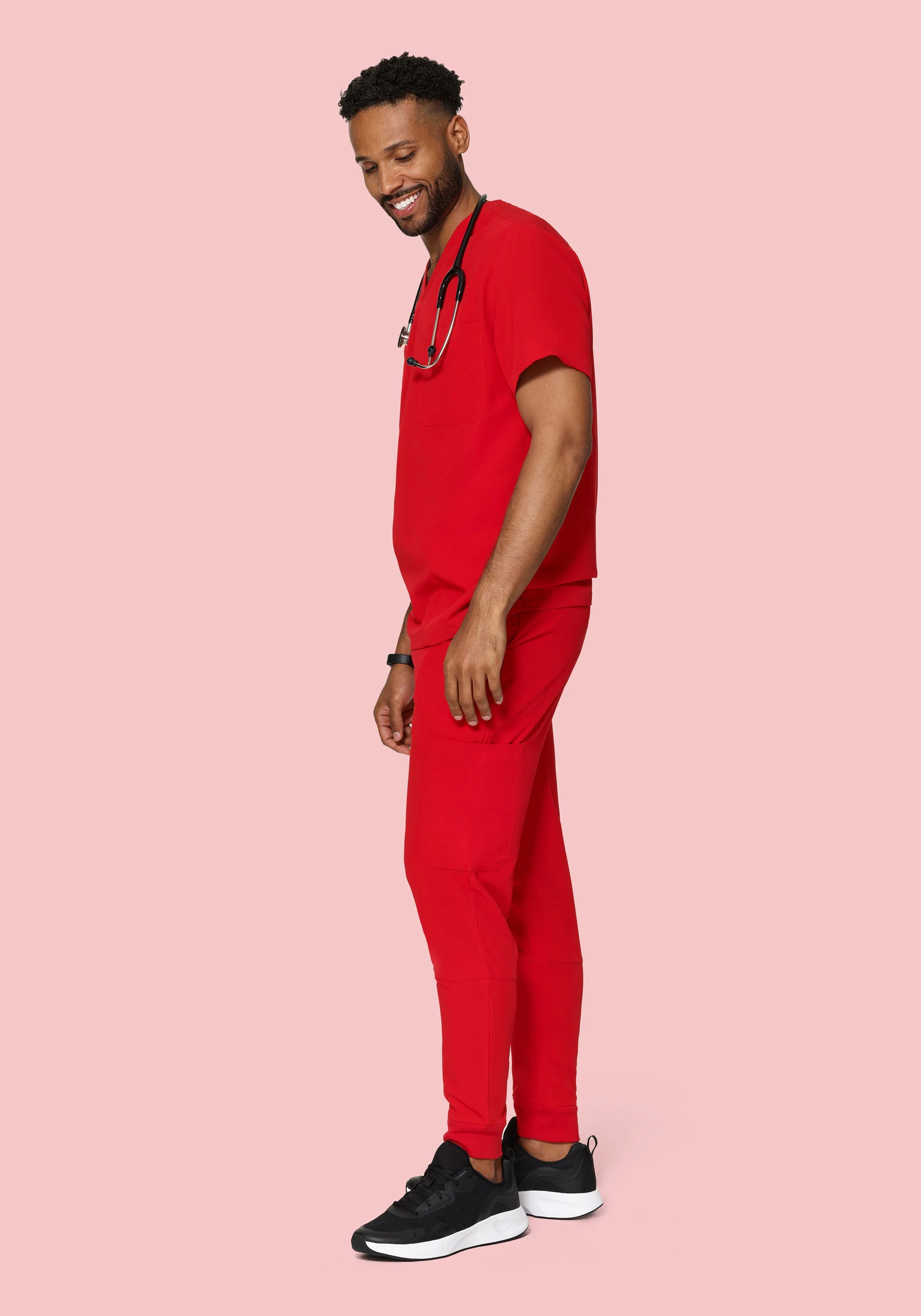 7 Pocket Joggers Candy Red - Image 5