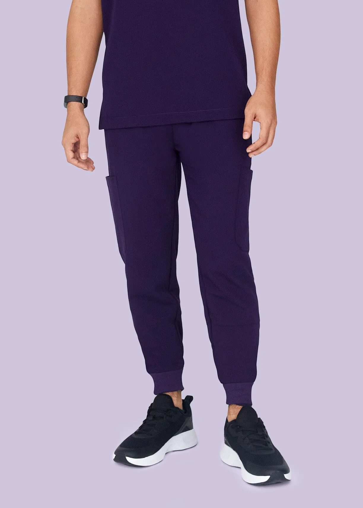 7 Pocket Joggers Eggplant - Image 3