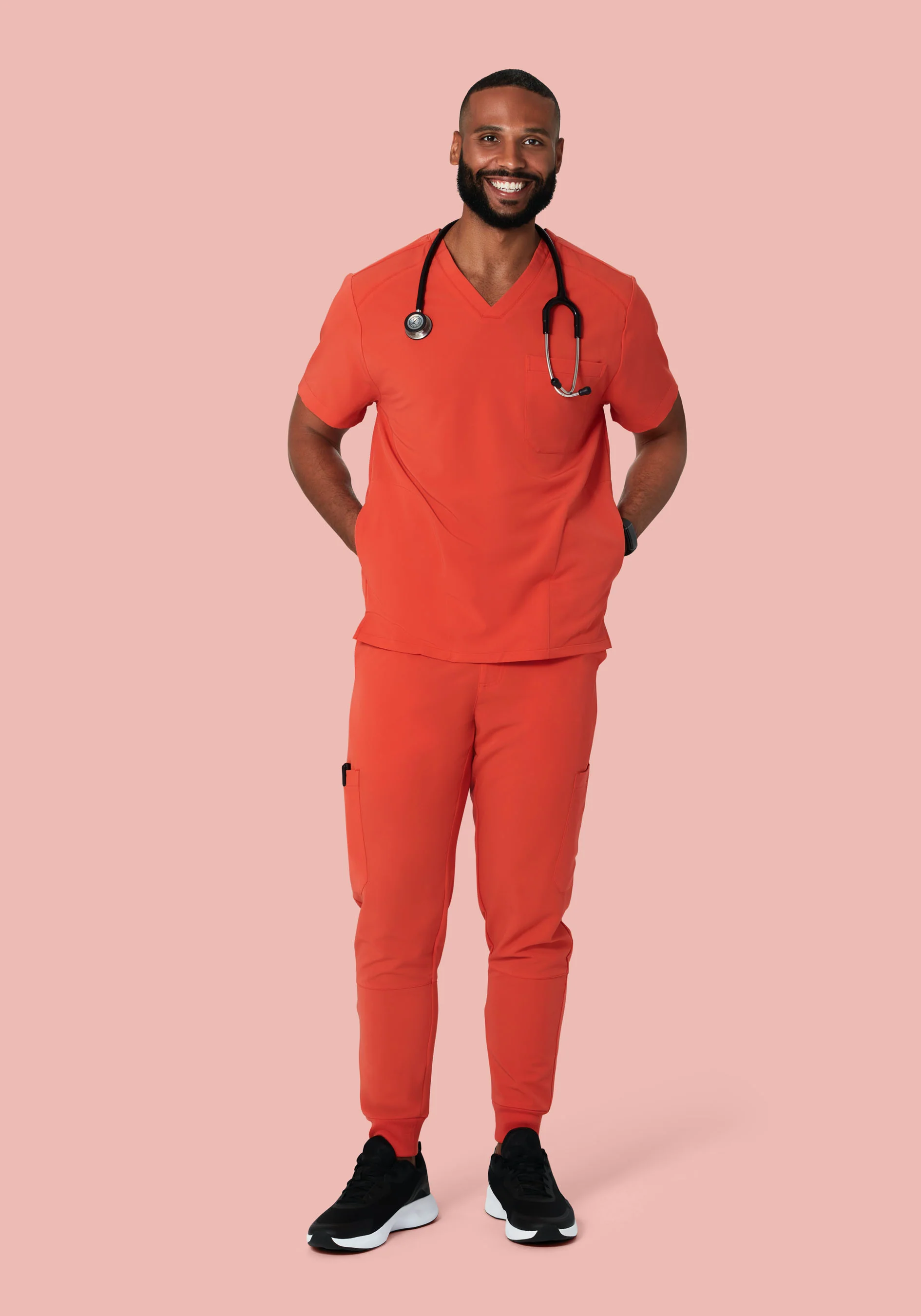 7 Pocket Joggers Terracotta - Image 3