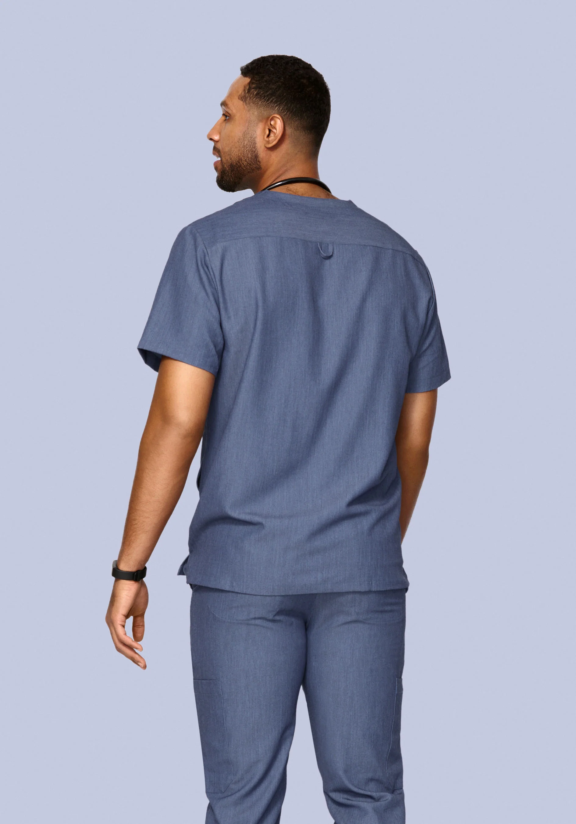 Three Pocket Top Heather Denim - Image 4