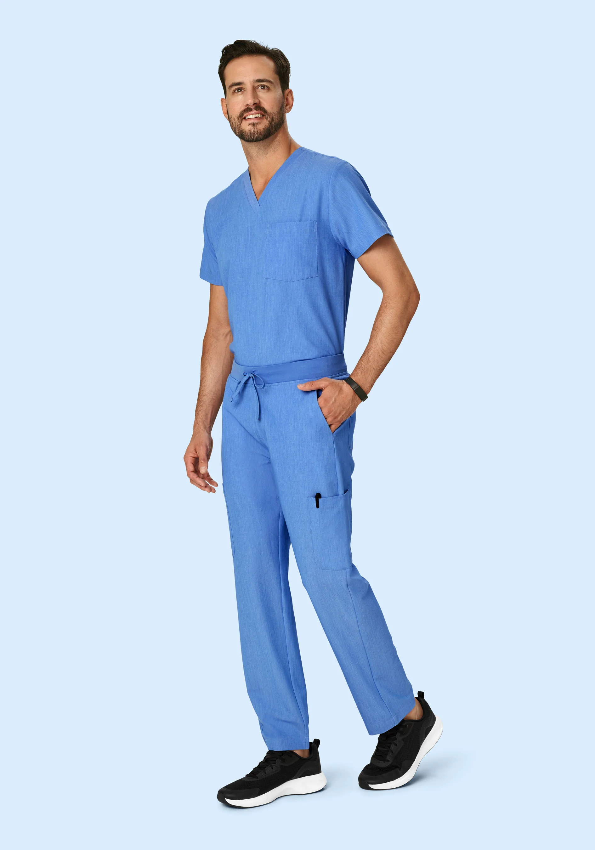 Two Pocket Top Heather Blue - Image 5