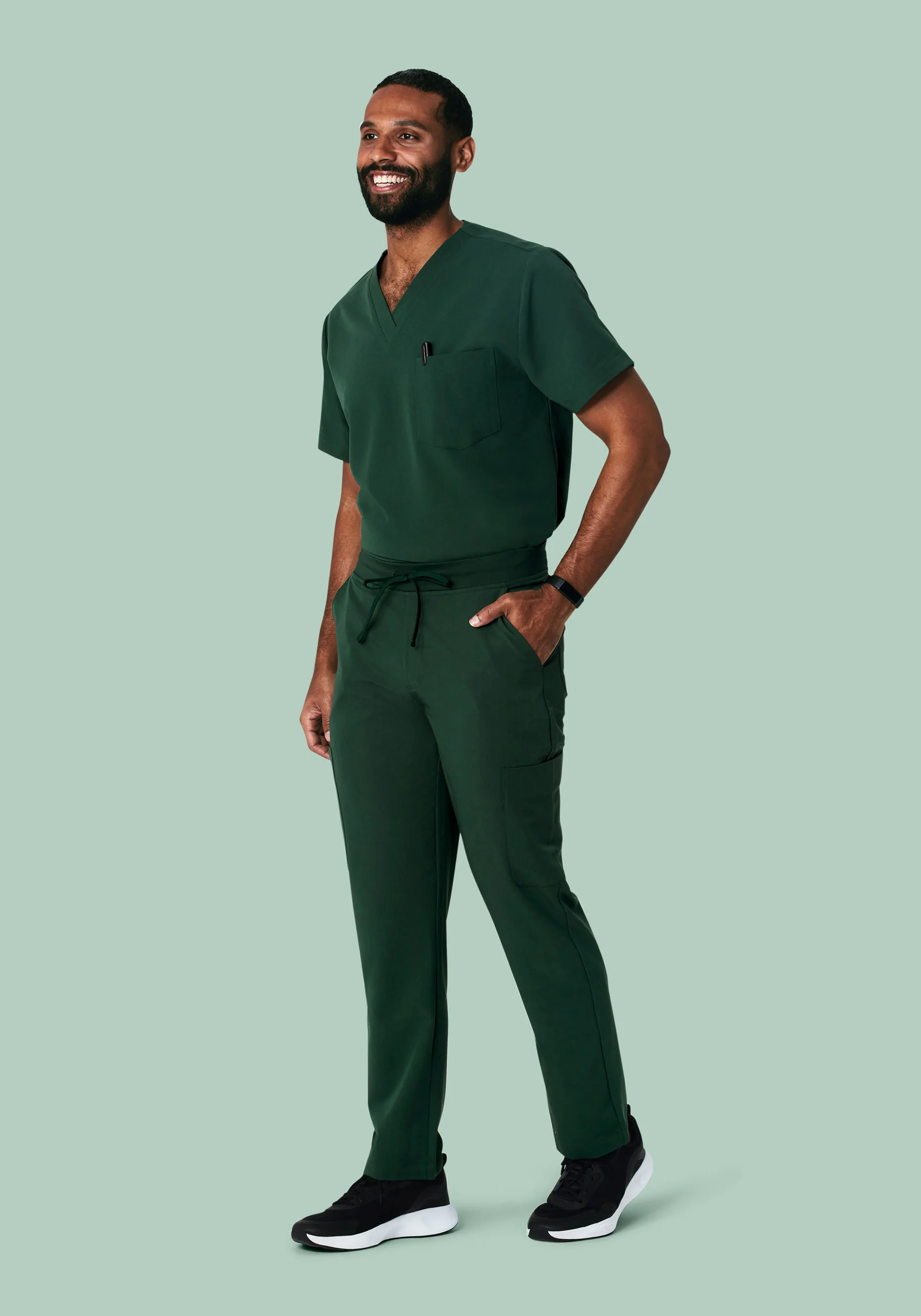 Two Pocket Top Midnight Green - Image 3