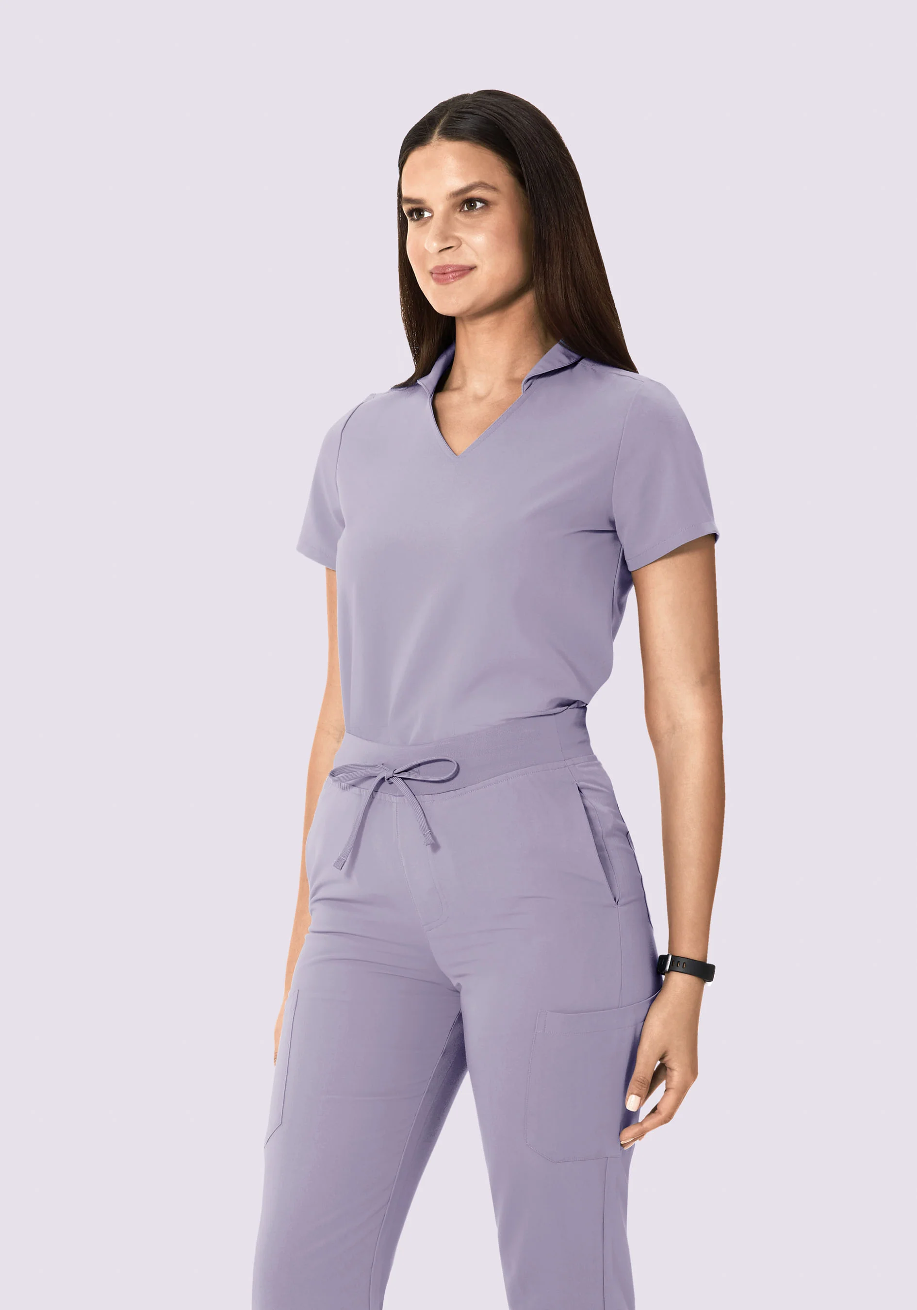 Multi Wear Collar Top Ube - Image 2