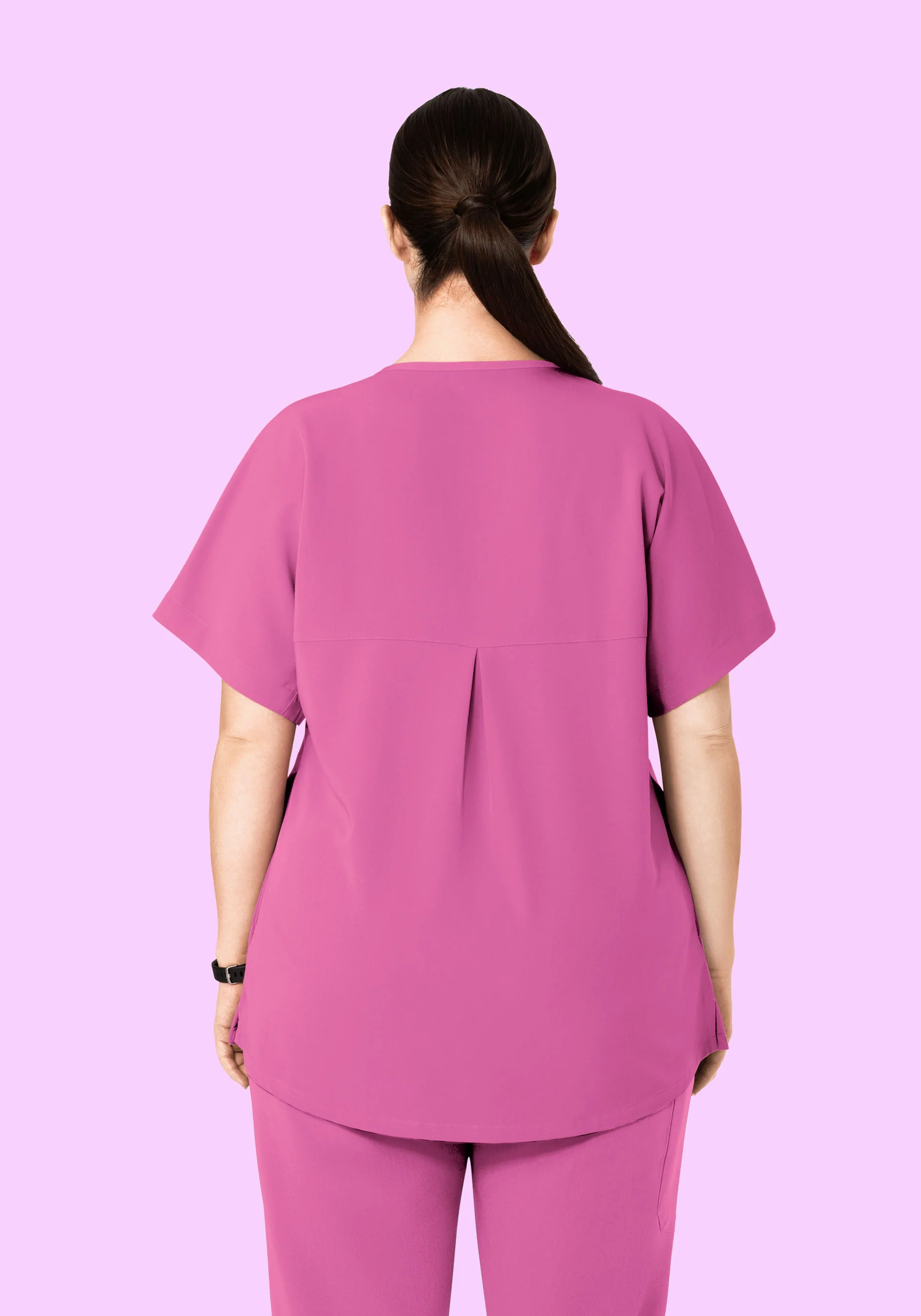 Oversized V Neck Top Dahlia - Image 9