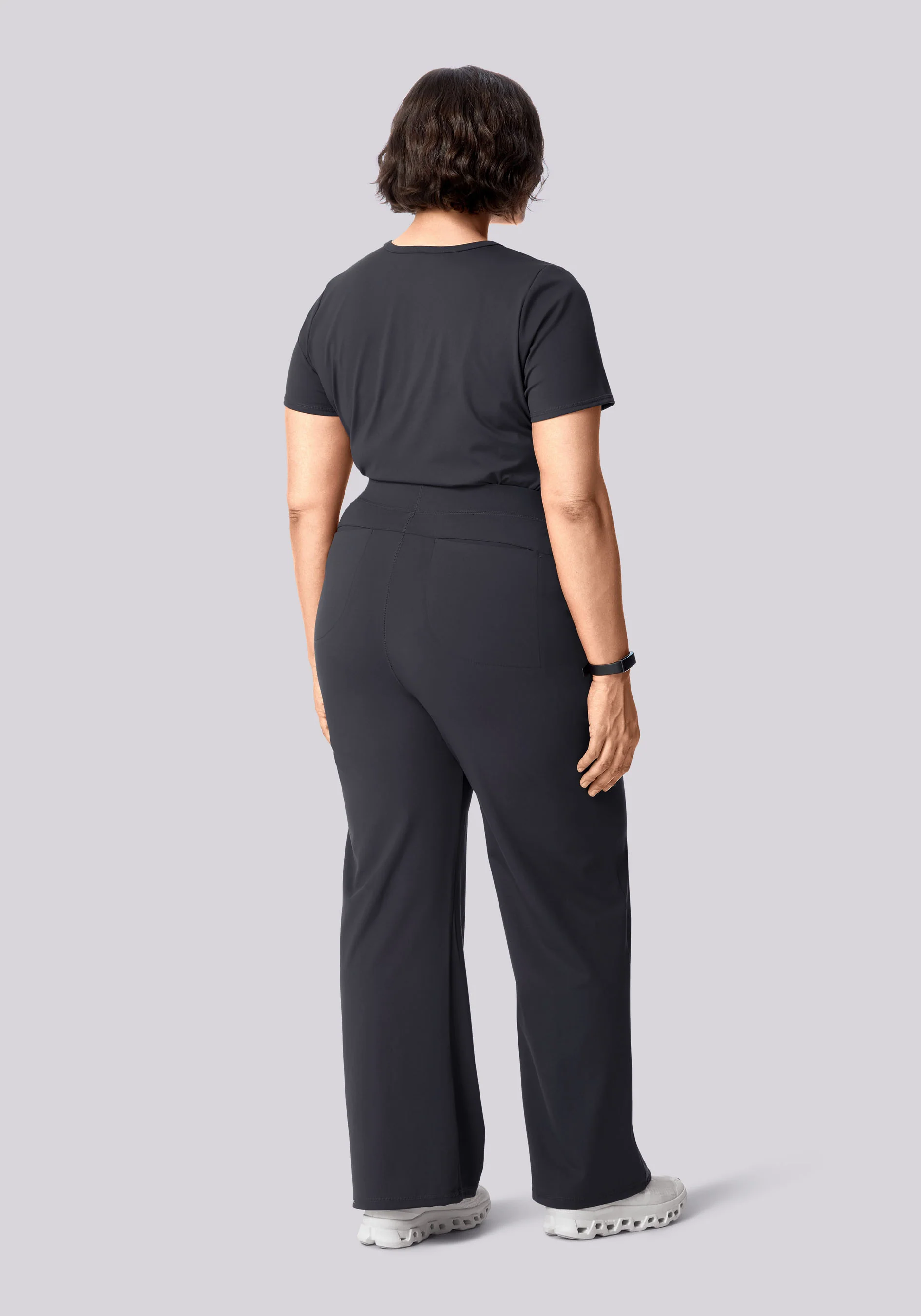 Soft Stretch High Waisted Wide Leg Pewter - Image 8