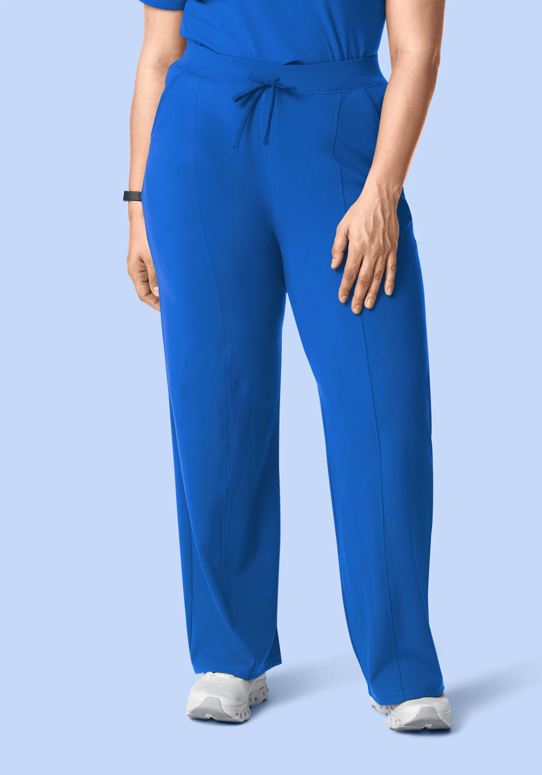 Soft Stretch High Waisted Wide Leg Royal Blue - Image 7