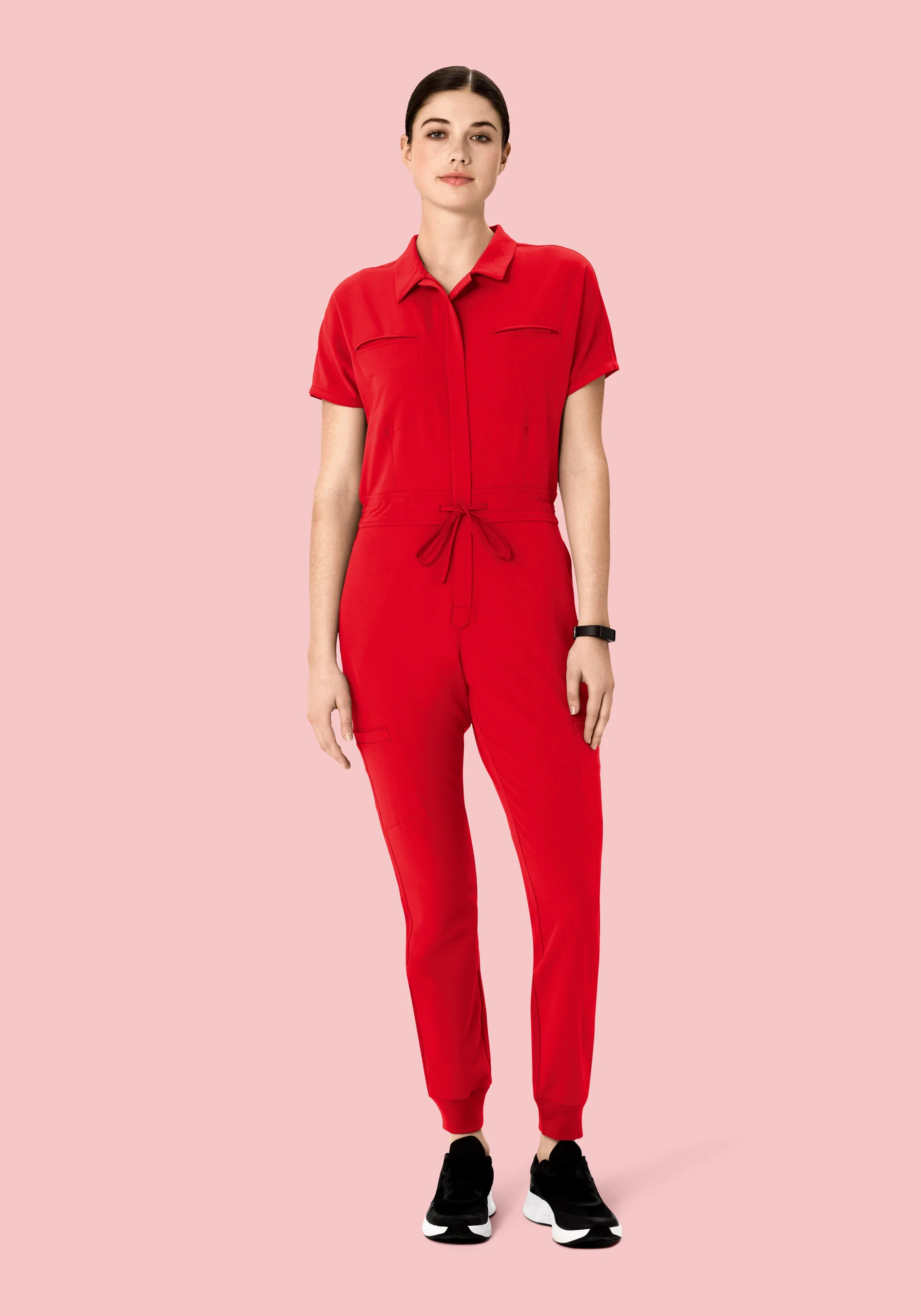 Women's Jumpsuit Candy Red - Image 5