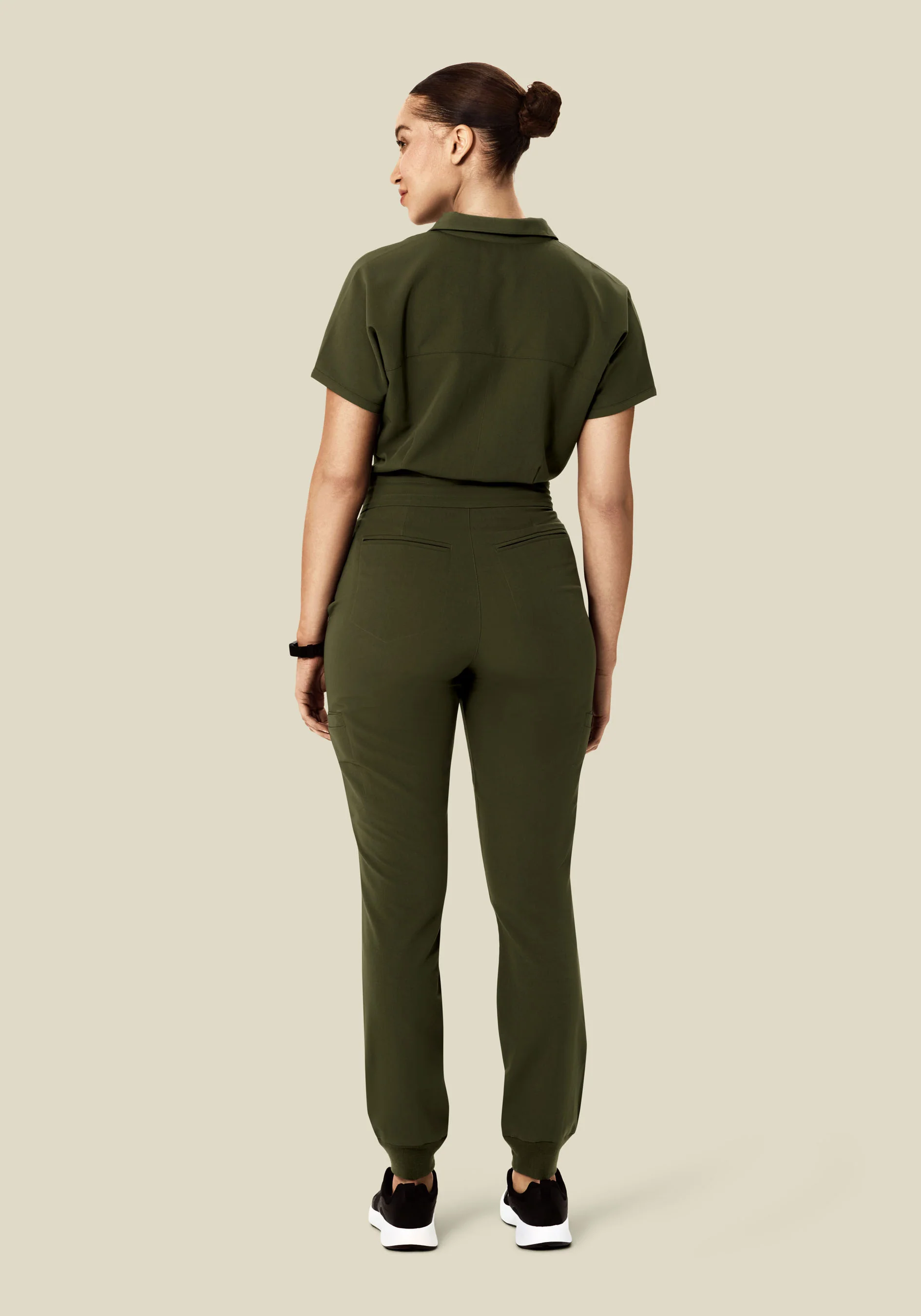 Women's Jumpsuit Olive - Image 3