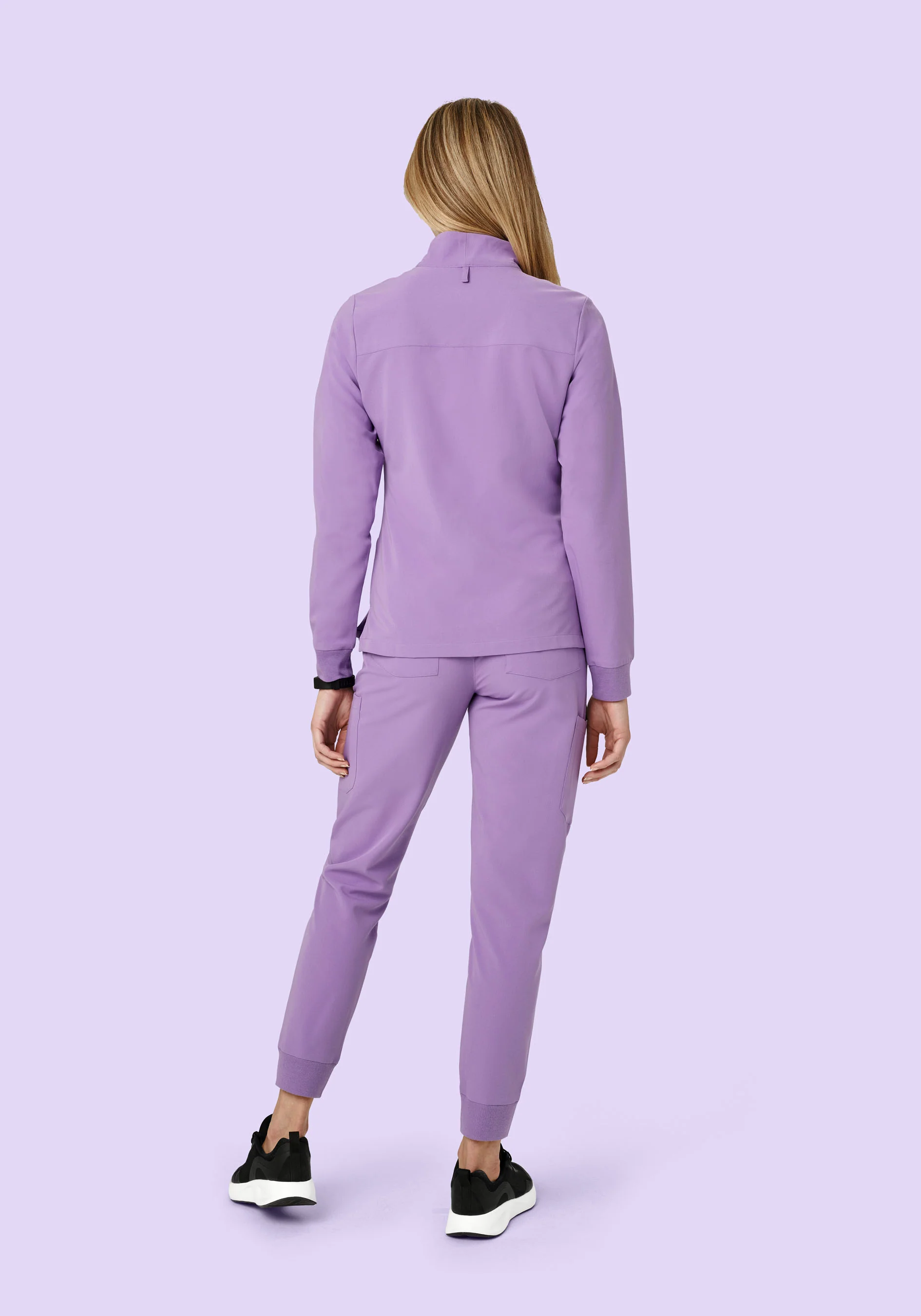Women's Modern Scrub Jacket Lavender - Image 5
