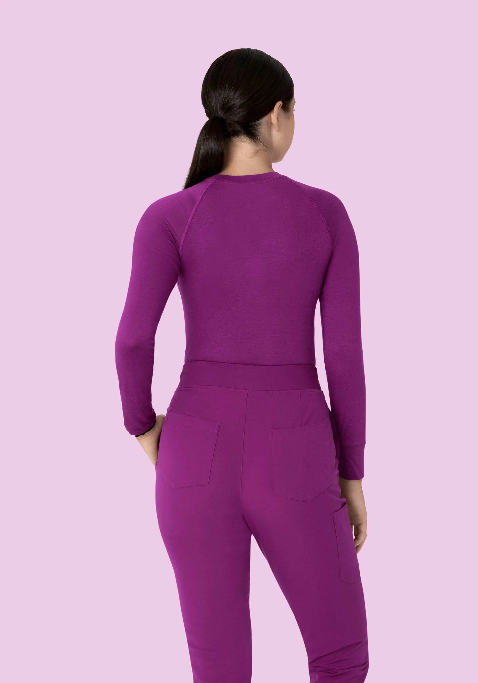 Women's Underscrubs Dark Orchid - Image 2